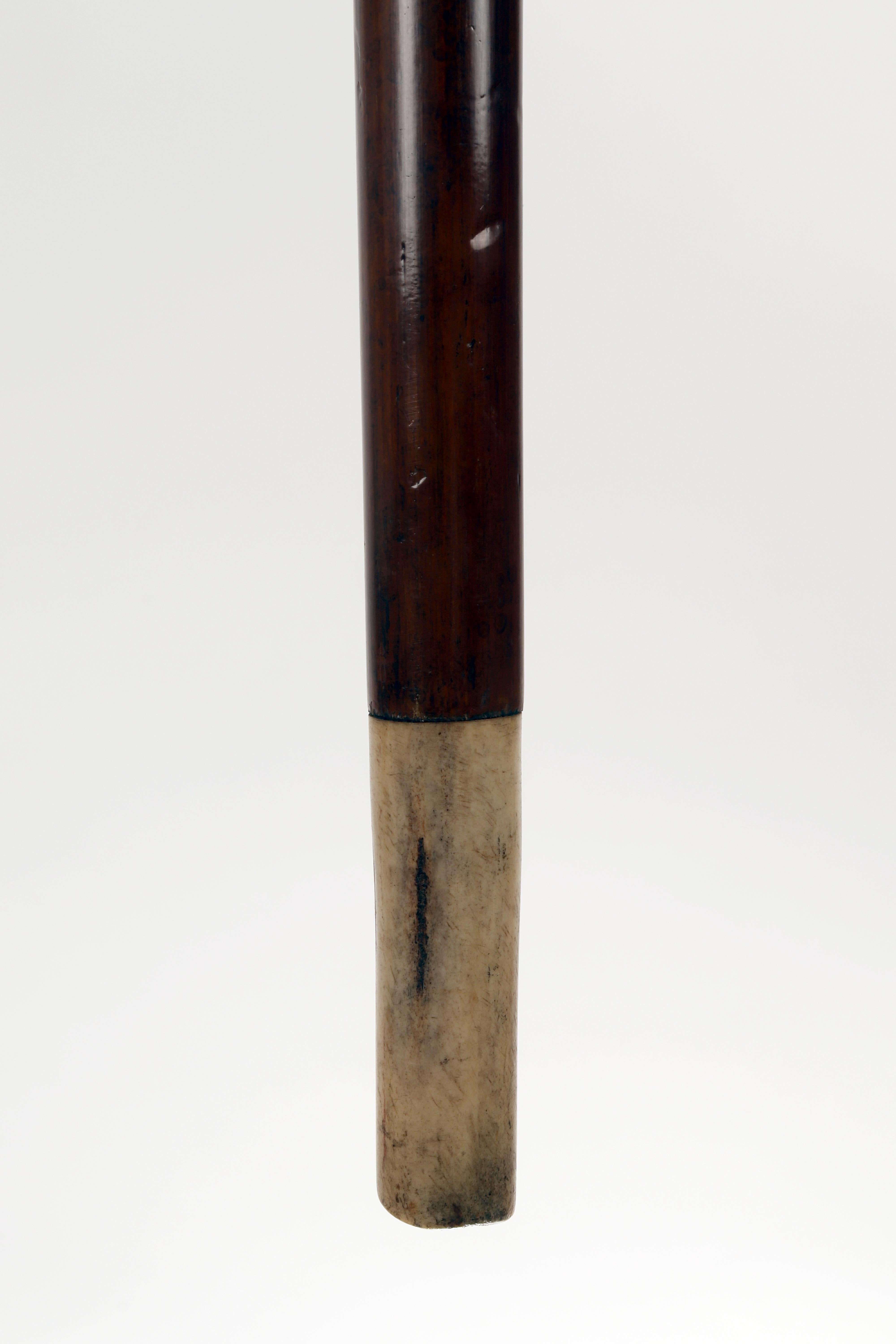 Spazierstock, großer geschnitzter Elfenbeingriff von Opstal, Flandern Mitte des 17. Jahrhunderts. im Angebot 12