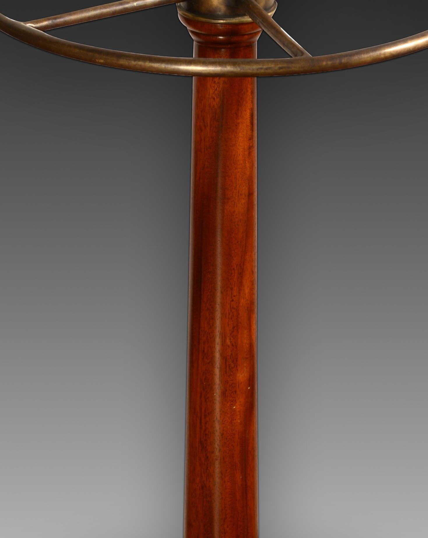 Walking Stick or Umbrella Stand, Mahogany Wood, Metal, 20th Century In Fair Condition In Madrid, ES