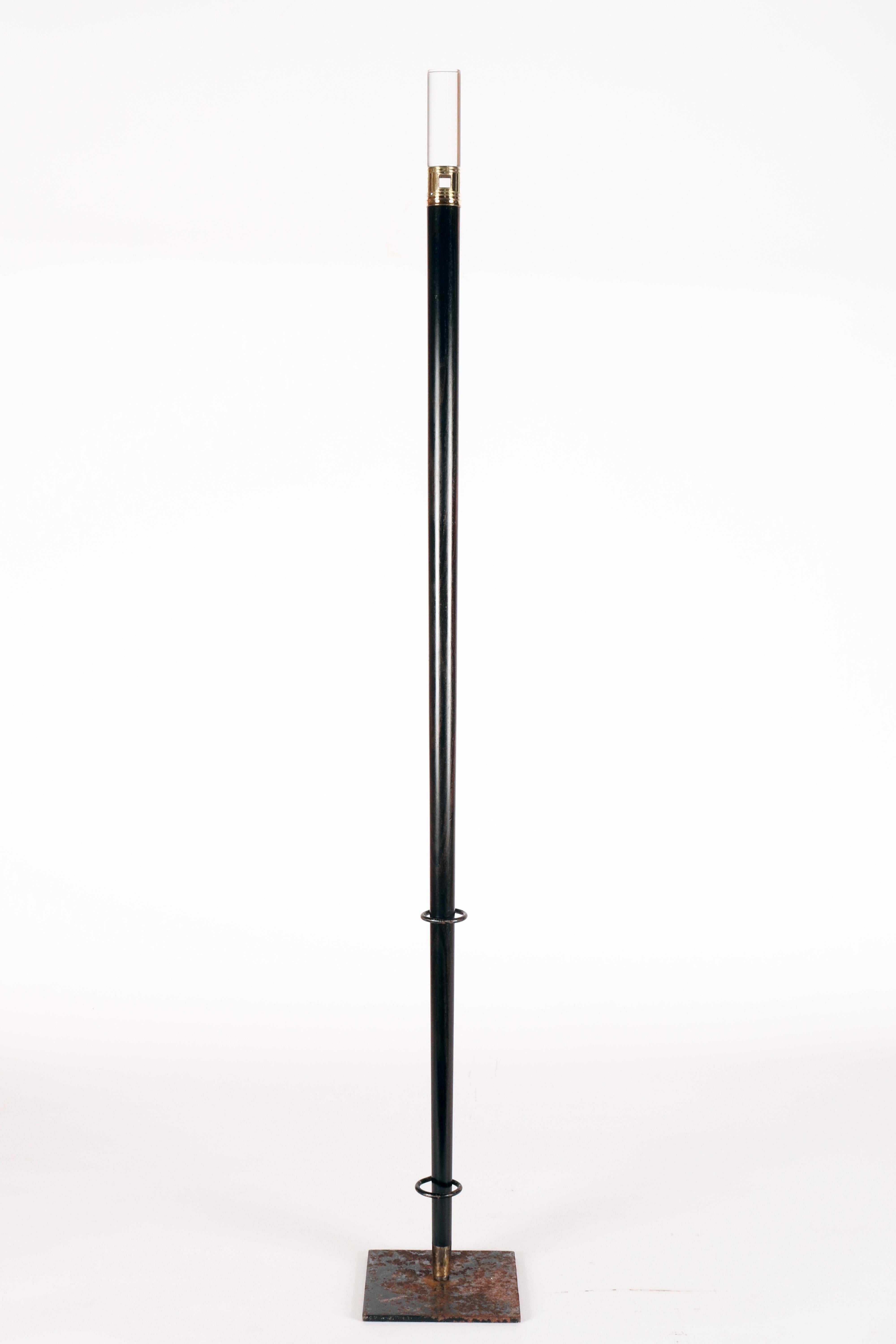 Walking stick, rock crystal and gold handle, by Jean Després, France 1930. For Sale 5