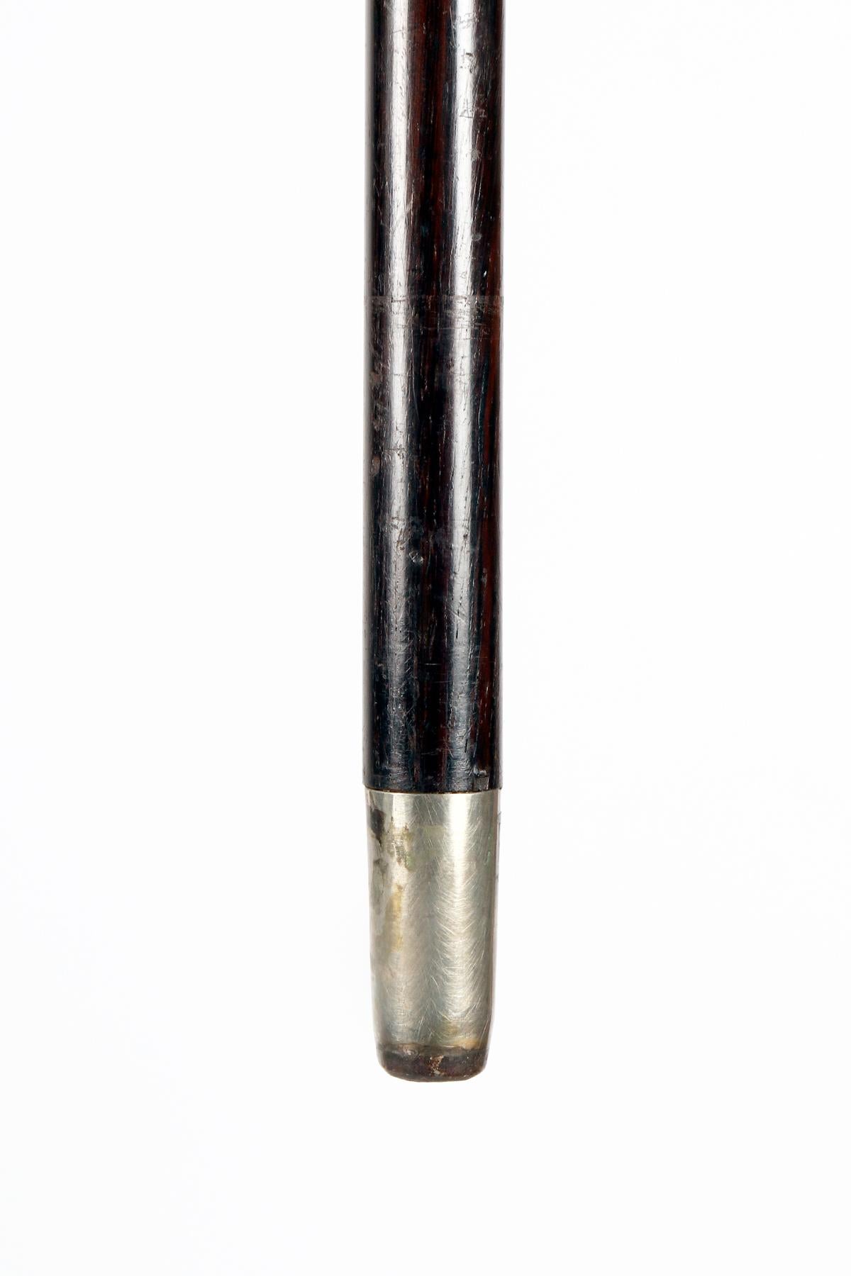 Canne, cristal de roche, par Leopold van Strydonk, Bruxelles, Belgique 1900. en vente 9