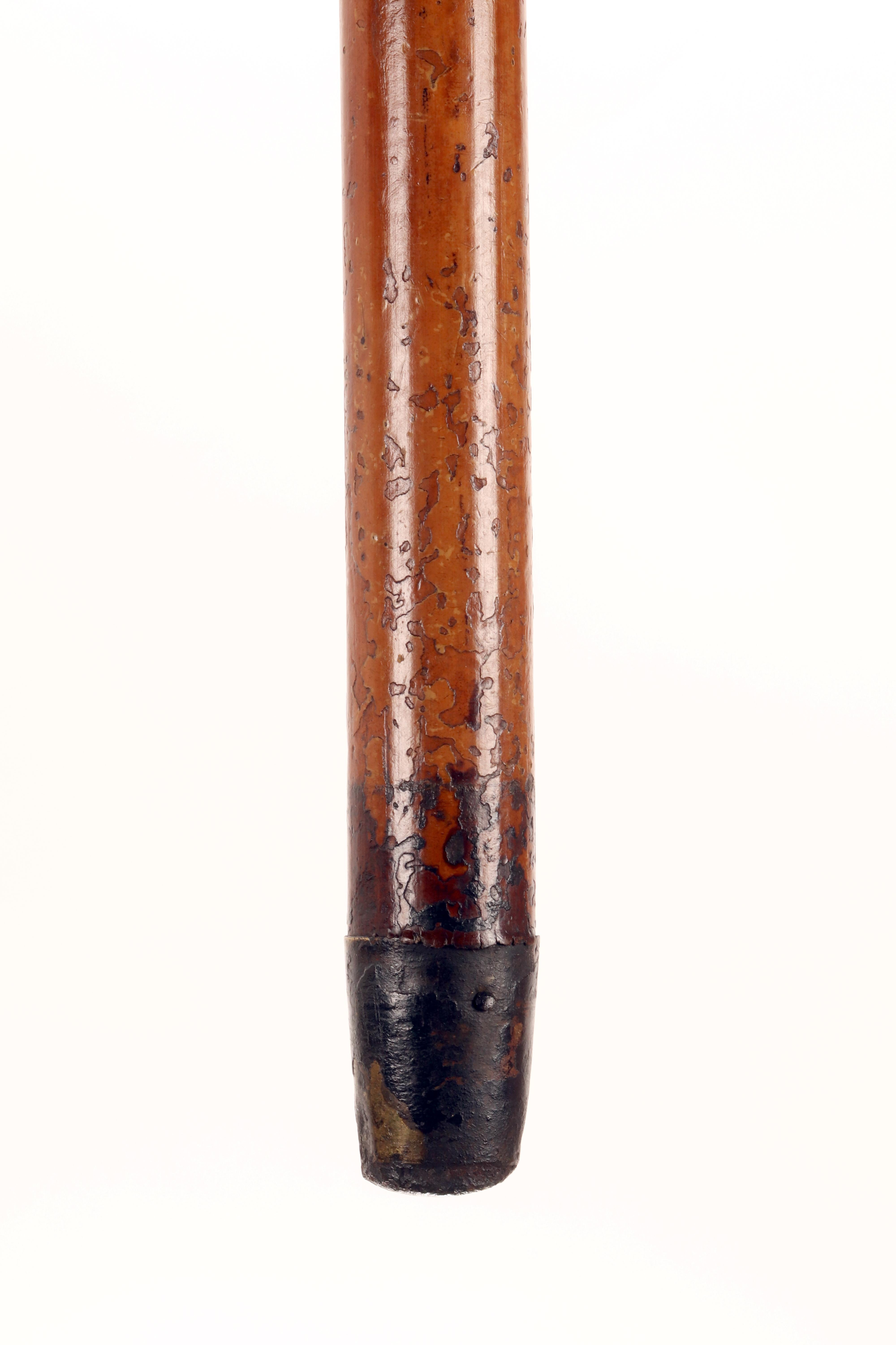 Walking stick, the caricatured face of a man, by Delavilla, Austria 1915. For Sale 6