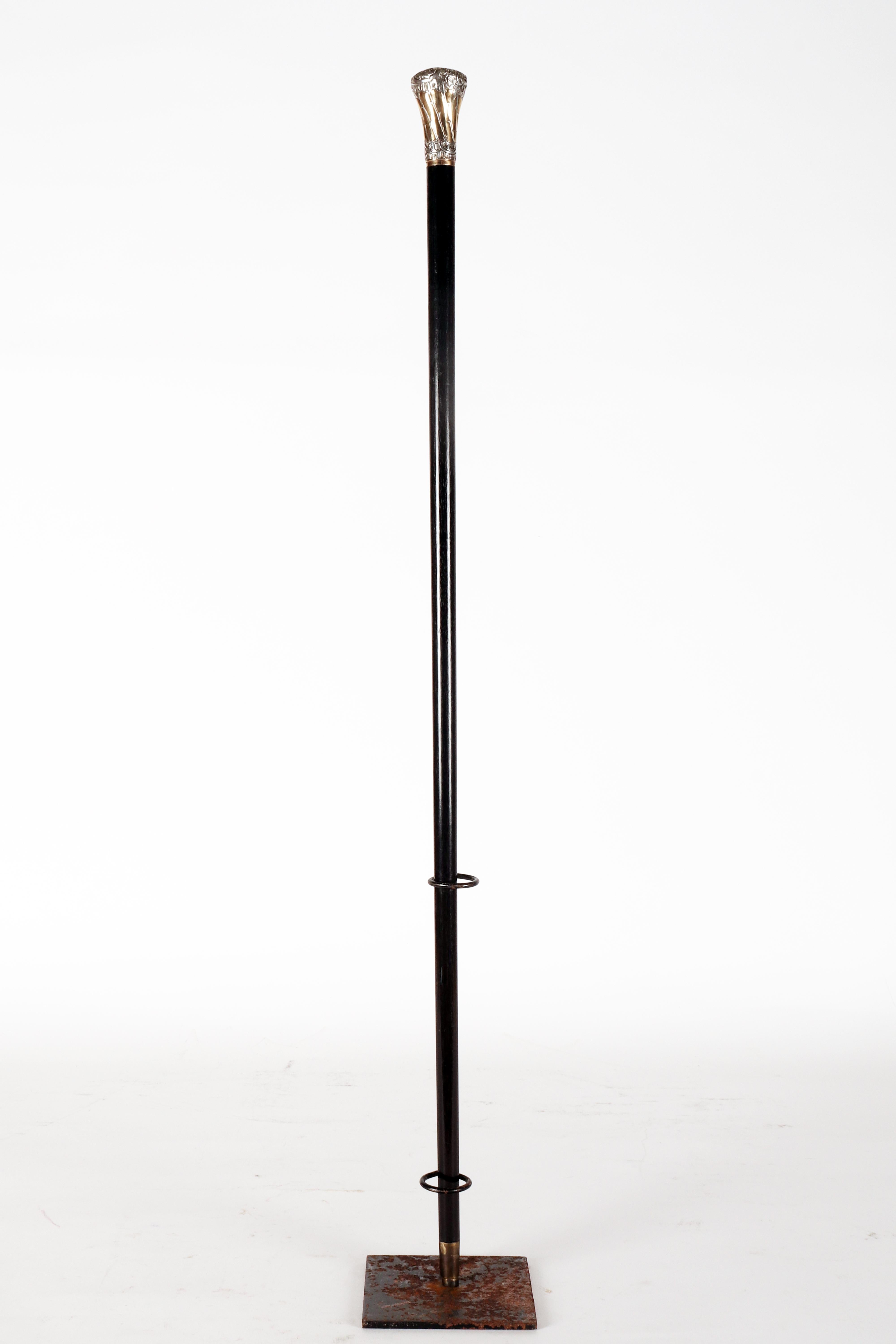 Walking stick, with painted miniature of St. Luke, Giulio Zanetti Italy 1860. For Sale 8