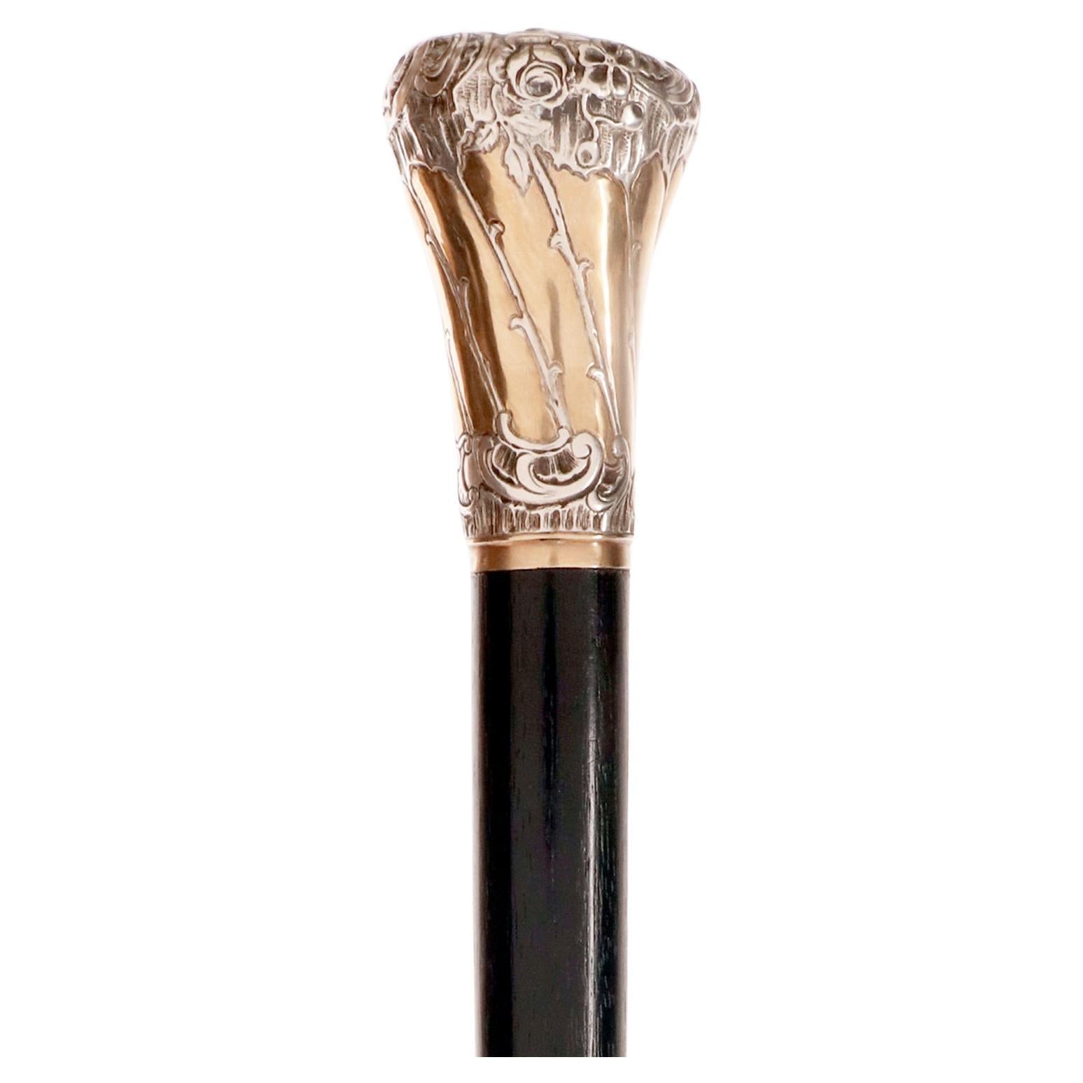 Walking stick, with painted miniature of St. Luke, Giulio Zanetti Italy 1860.