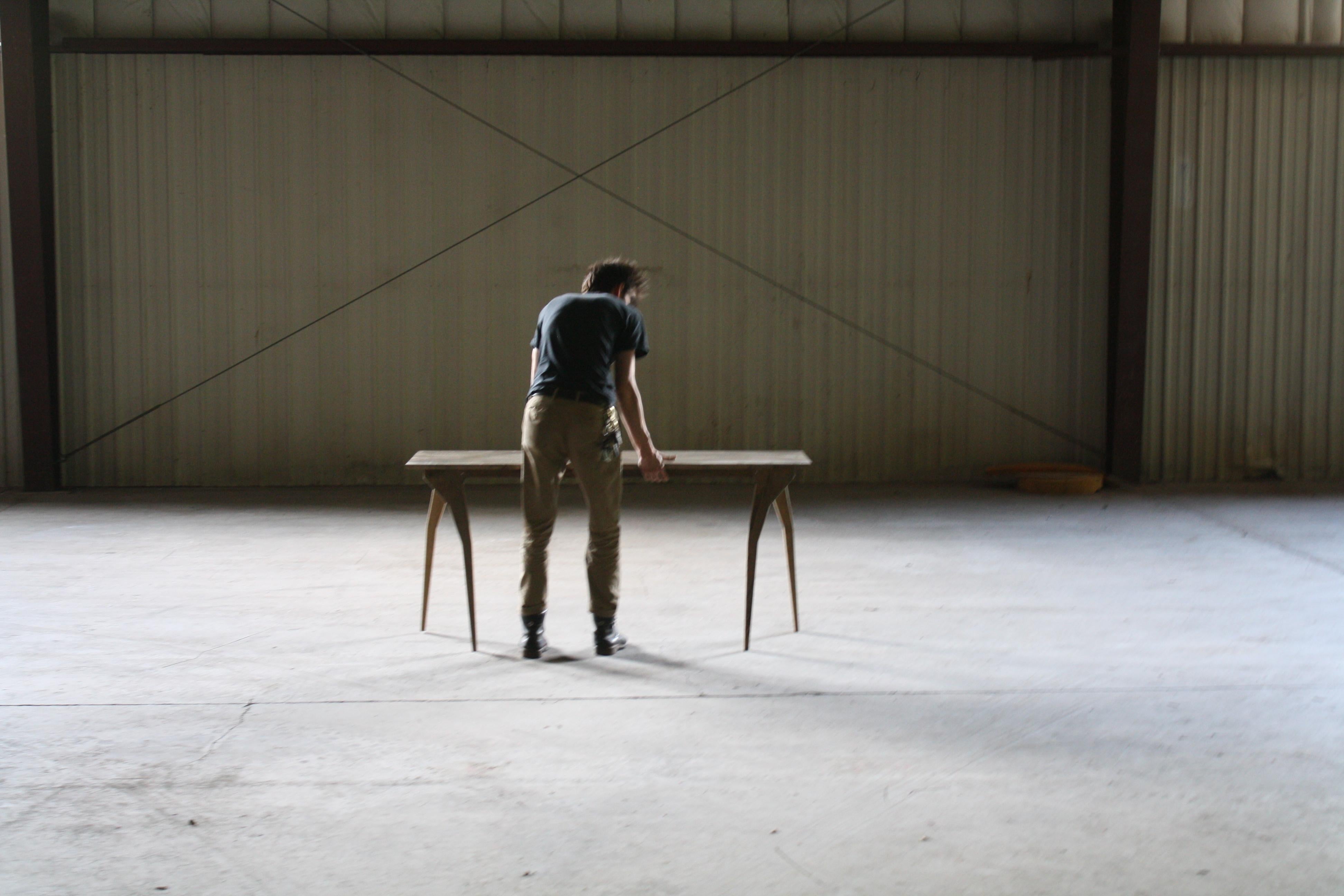 Walking Table Handmade Customizable Console Table or Desk by Laylo Studio For Sale 2