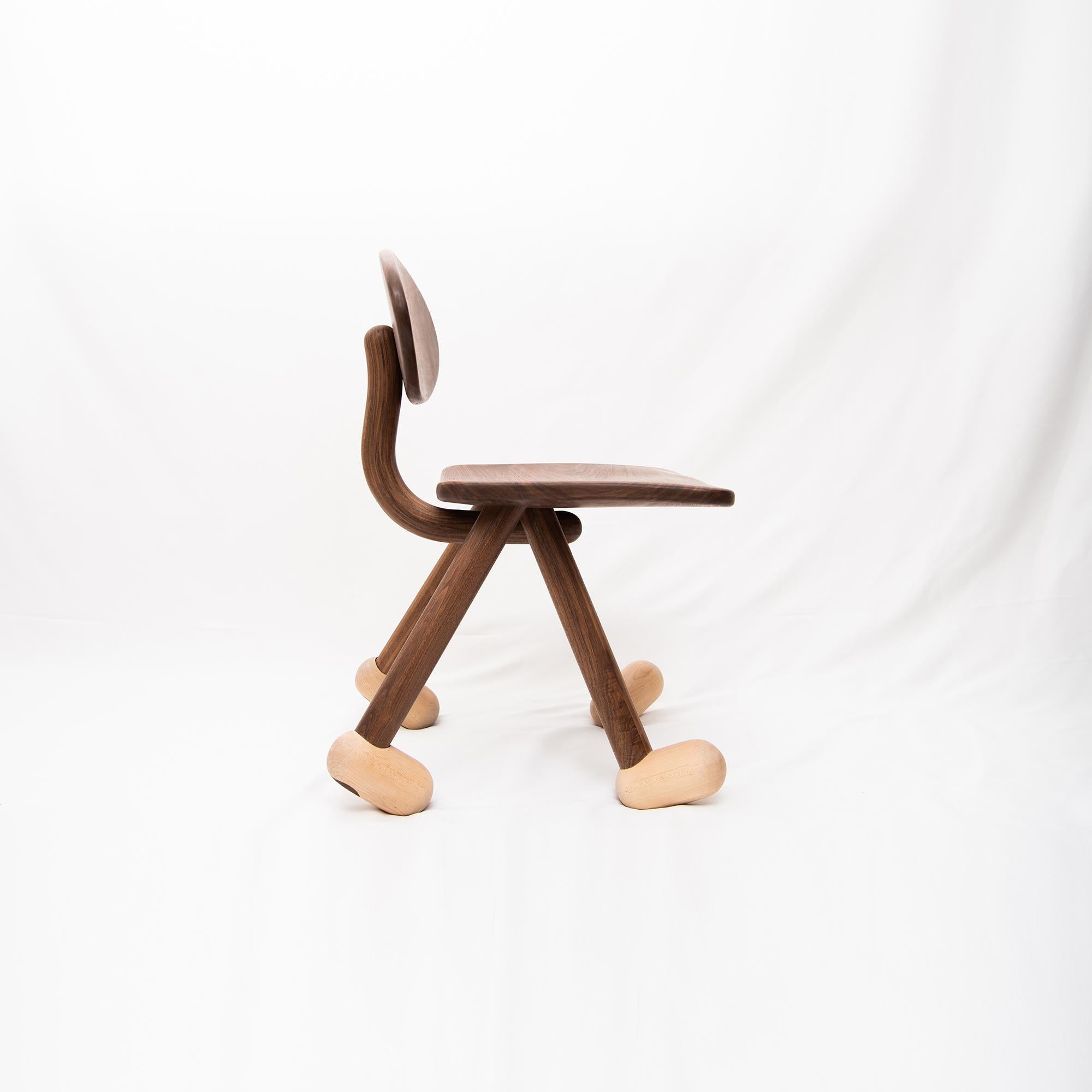 Other The Walky Chair by Design VA . Walnut & Maple For Sale
