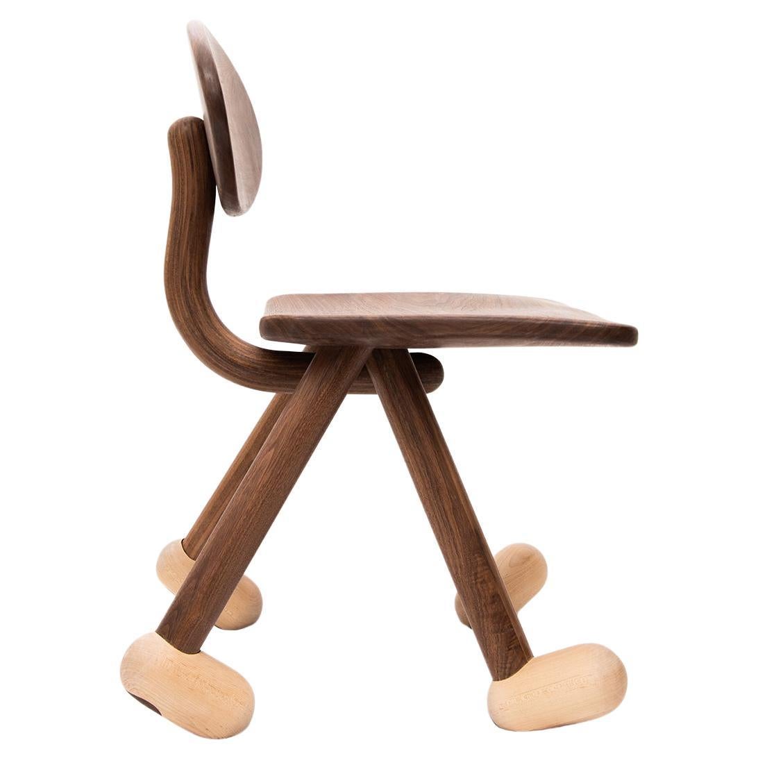 The Walky Chair by Design VA . Walnut & Maple For Sale