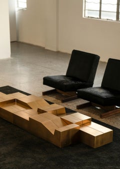 Table basse/table de canapé murale n°08-2 de la série Borderland de Singchan Design