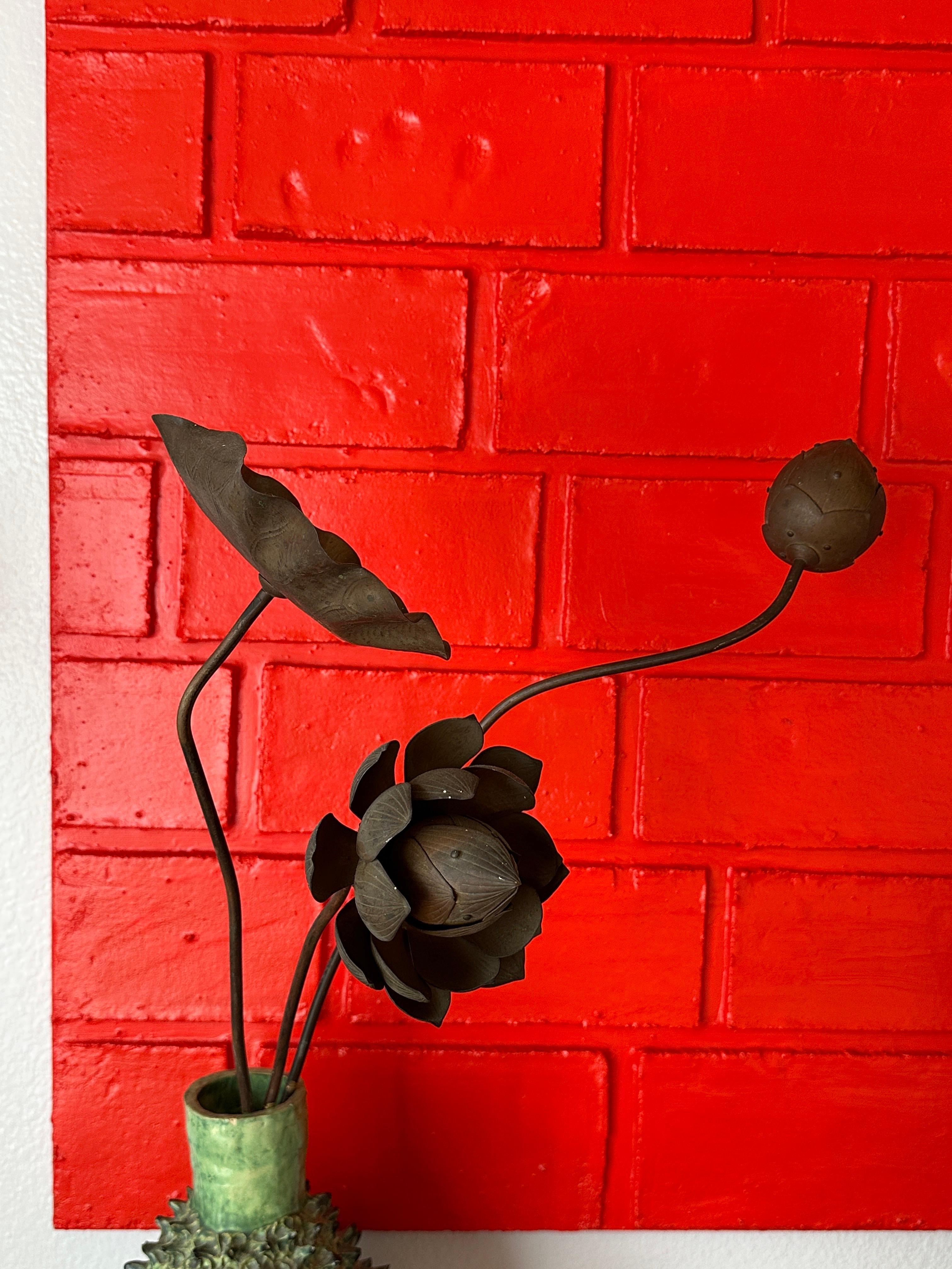 “WALL” Abstract Sculpture Painting by Maria Savino For Sale 5