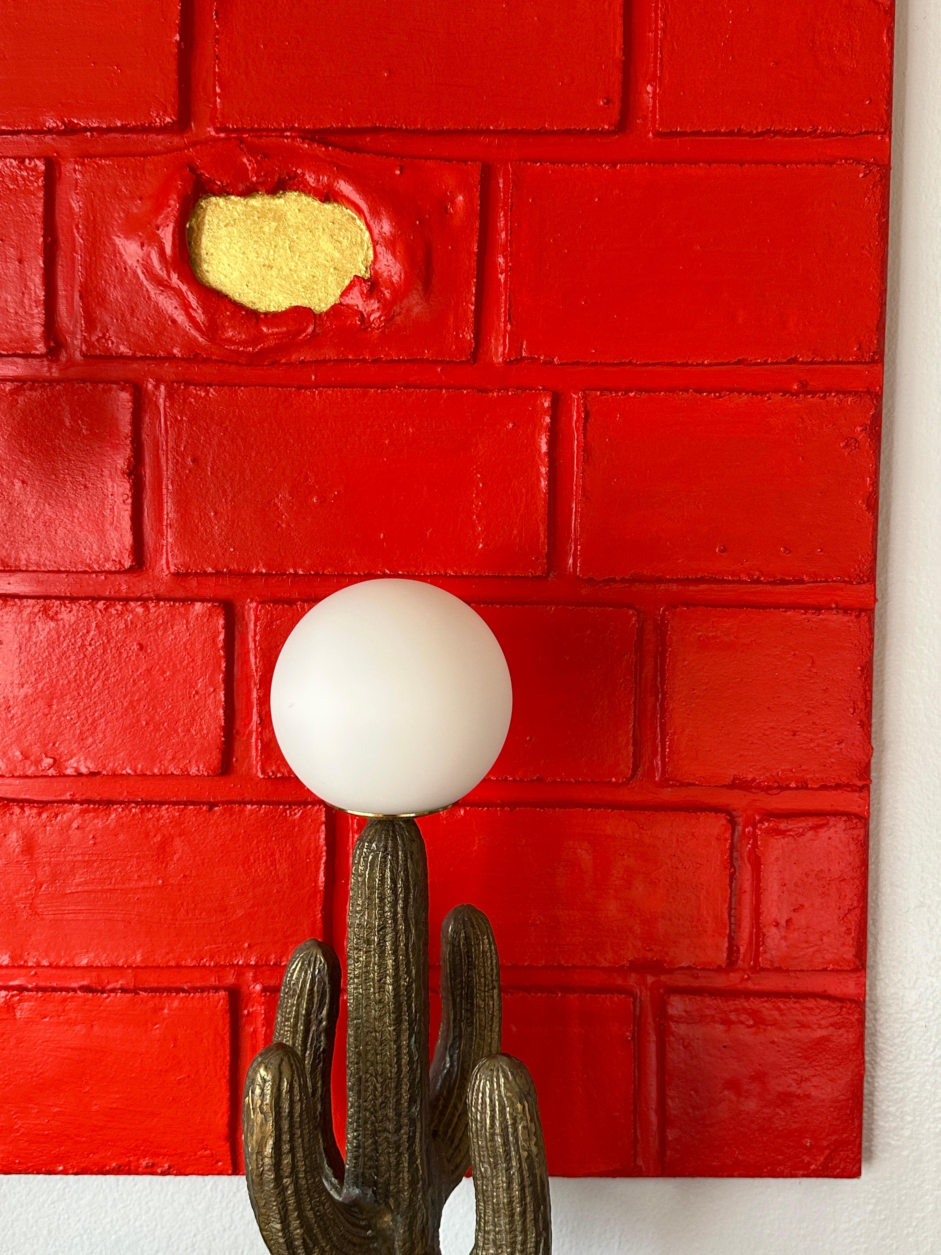 “WALL” Abstract Sculpture Painting by Maria Savino For Sale 6