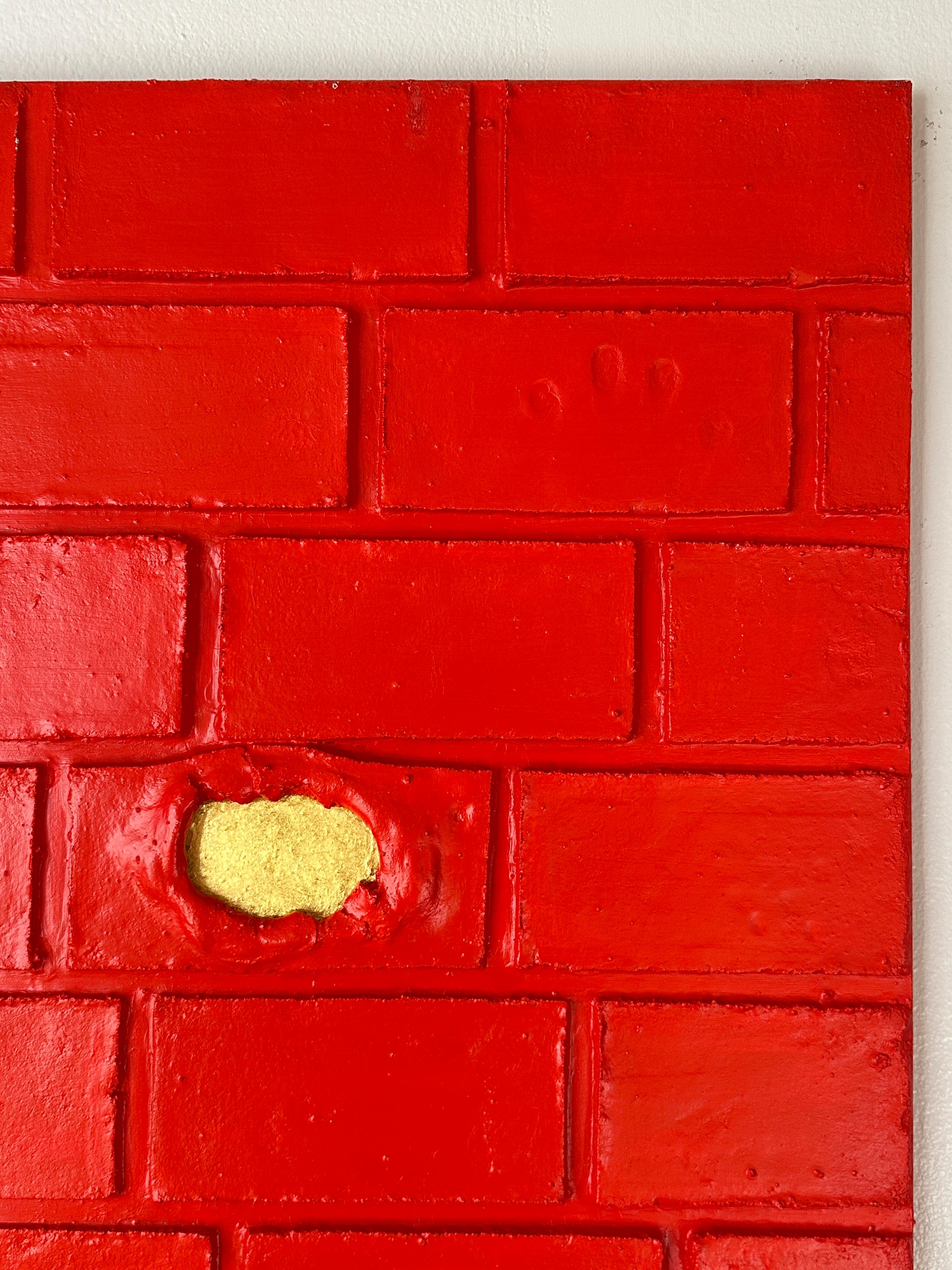 “WALL” Abstract Sculpture Painting by Maria Savino For Sale 7