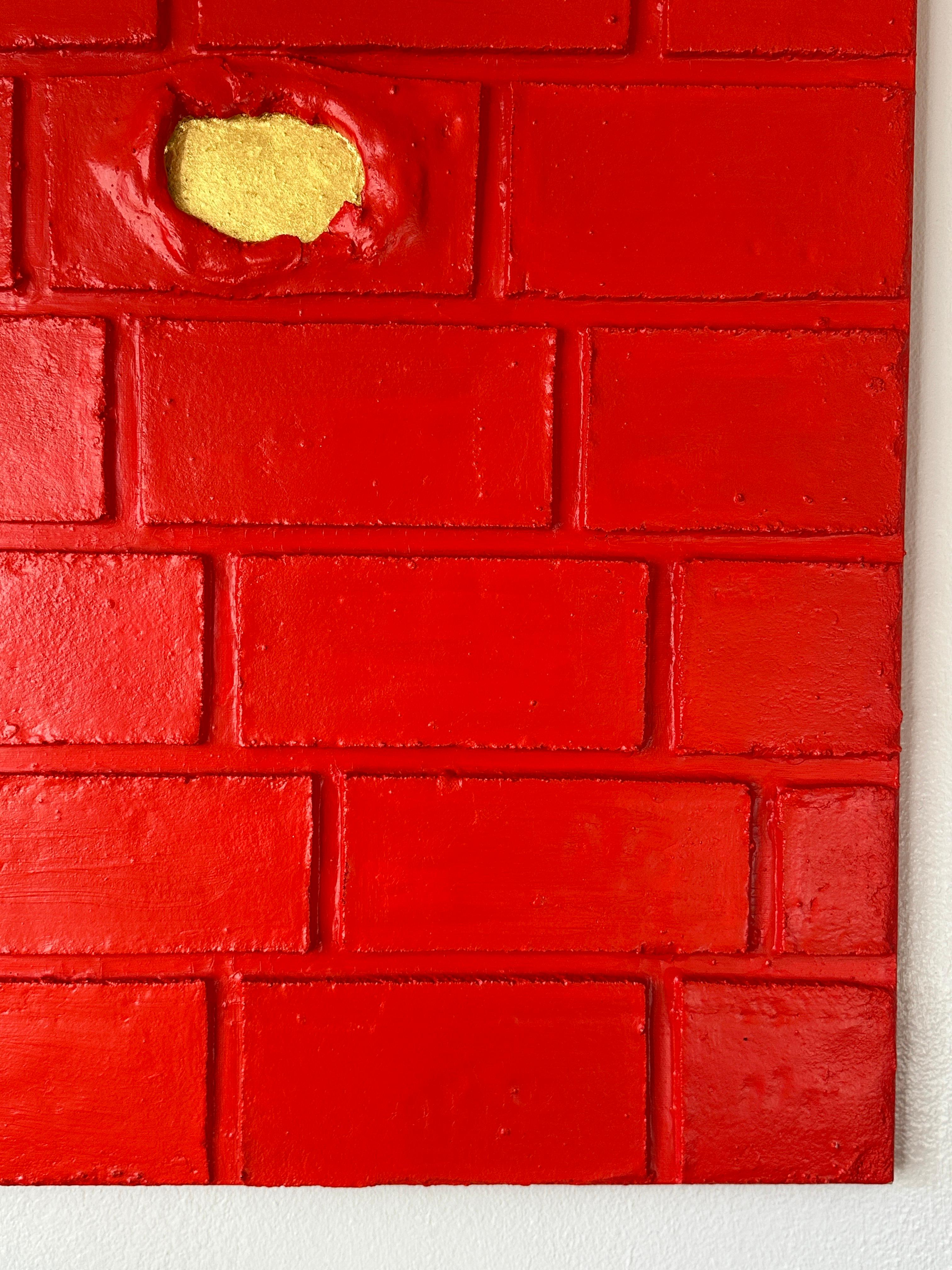 20th Century “WALL” Abstract Sculpture Painting by Maria Savino For Sale