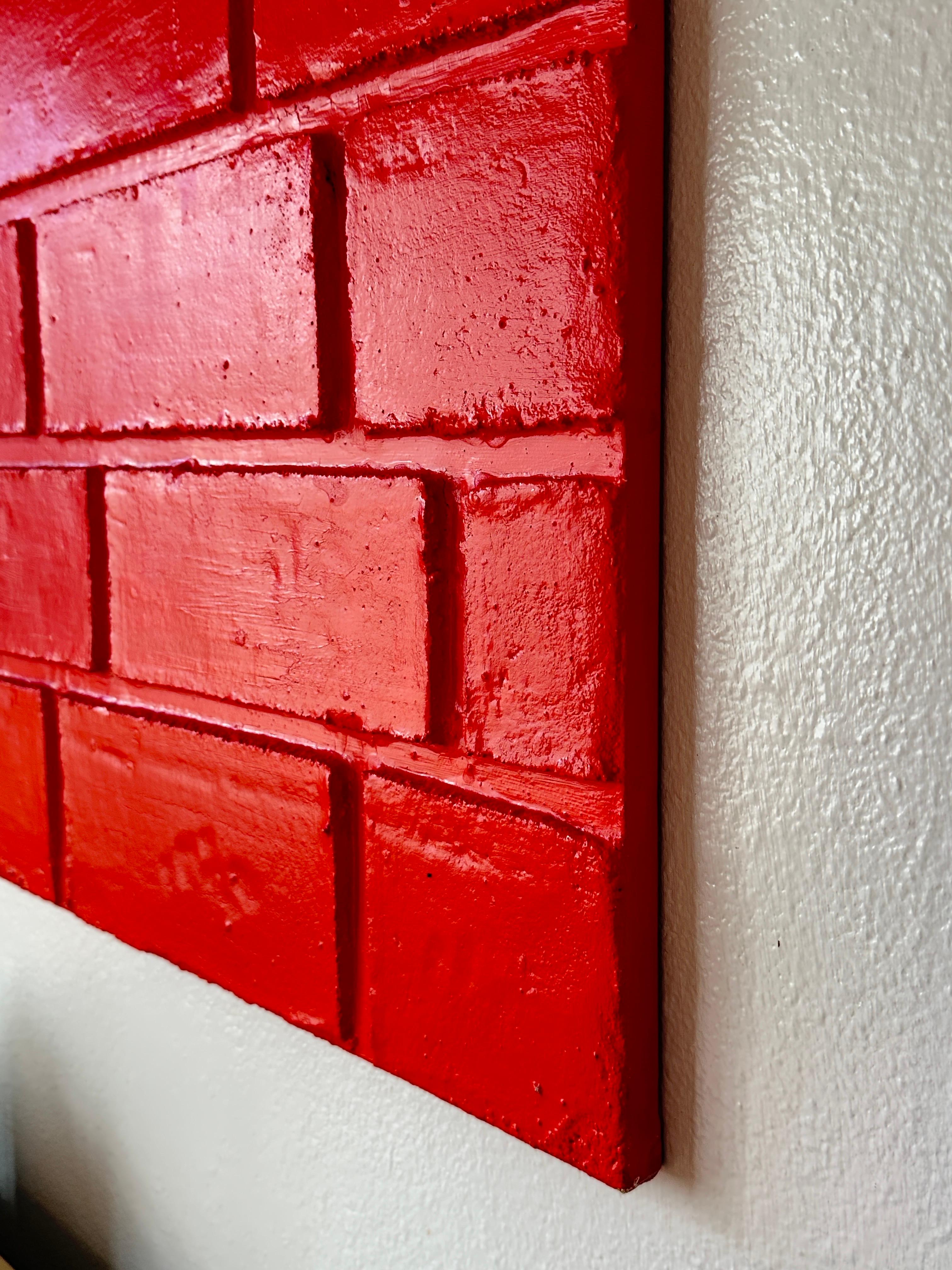 “WALL” Abstract Sculpture Painting by Maria Savino For Sale 1