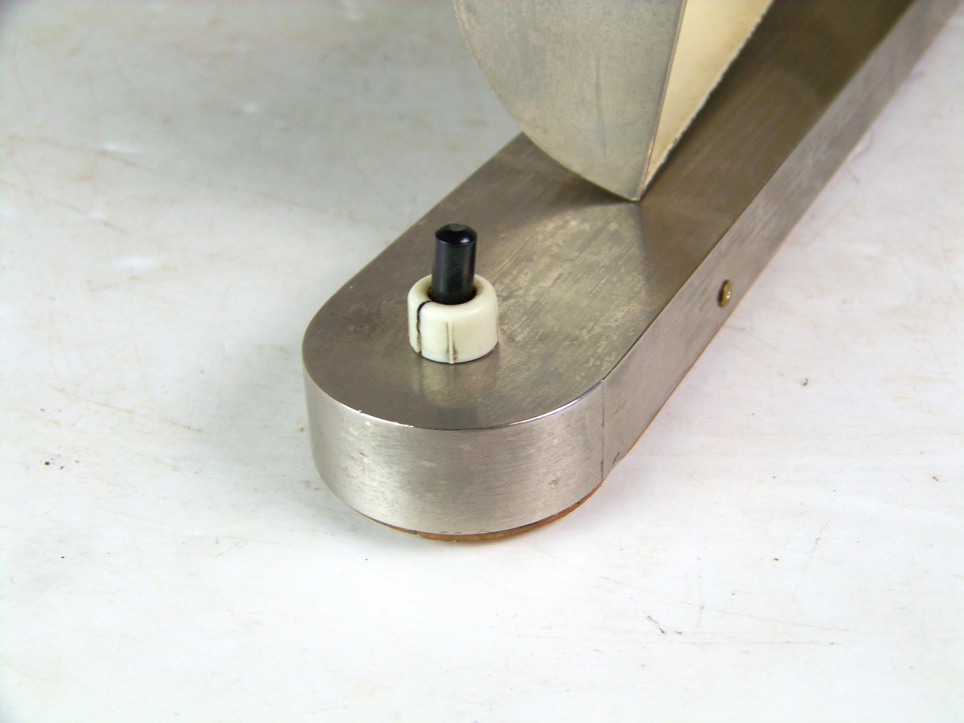 Nickel Wall adjustable Lamp, functionalism, 1920s For Sale