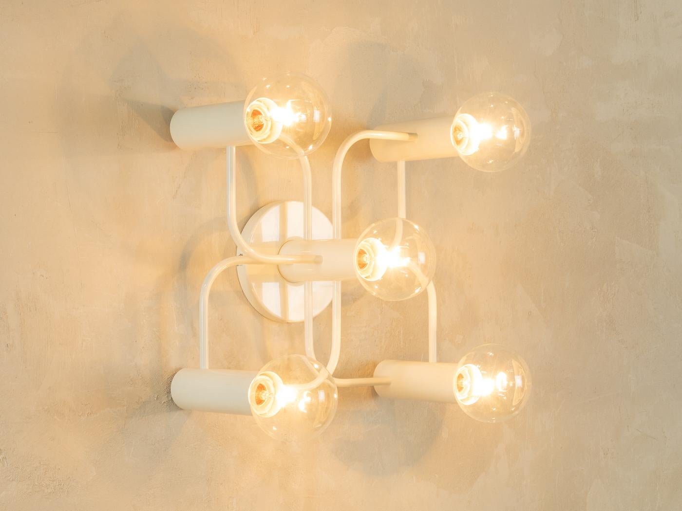 German Wall and Ceiling Lamp by Gaetano Sciolari, Leola For Sale