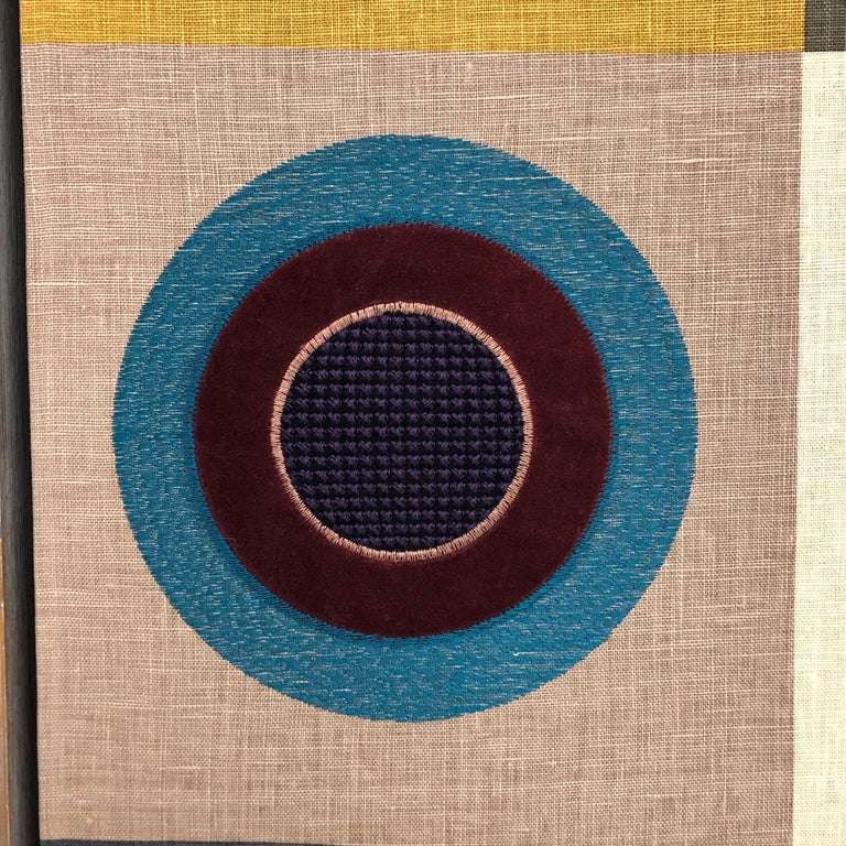 Wall Art Fabric Stretched and Framed at 1stdibs