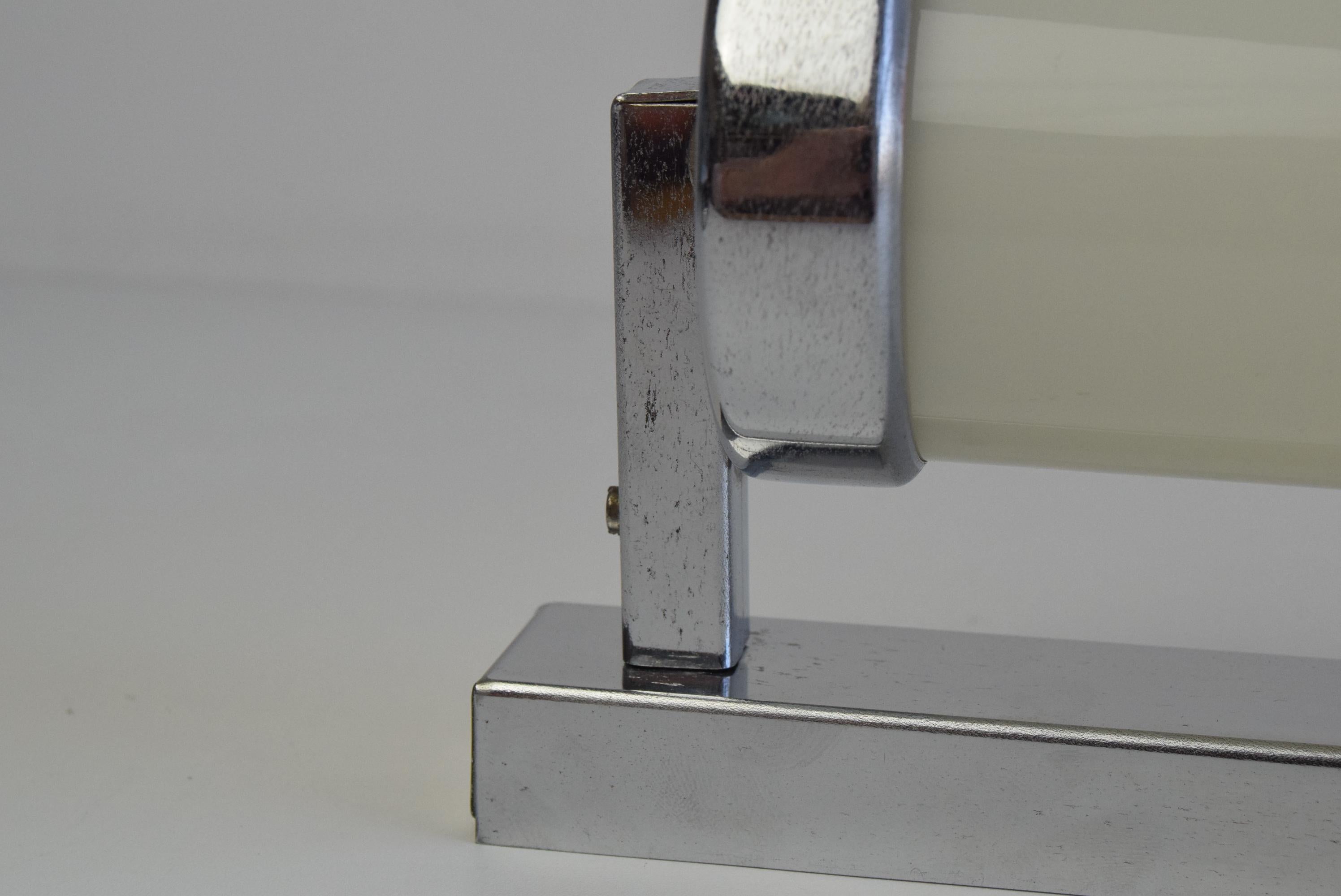 Lámpara de pared Bauhaus o Funcionalista Cromada, años 30 en venta 5