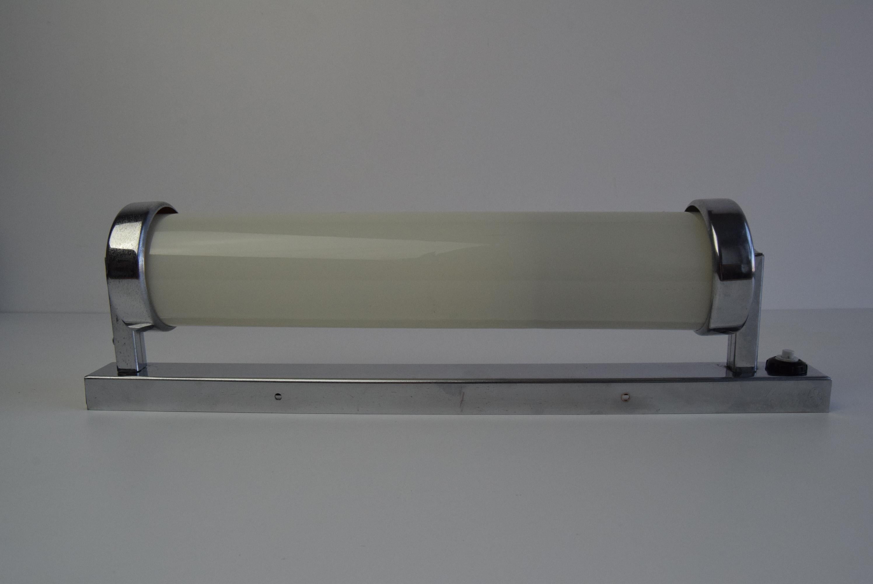 Lámpara de pared Bauhaus o Funcionalista Cromada, años 30 en venta 6