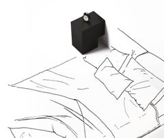 Wall Bedside Table / Wall Bedside Cabinet Minotti Italia Formosa Accucciata