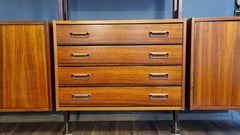 Wall bookcase by Gunnar Nielsen for Tibergaard, Denmark, 1960s