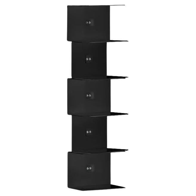 Wall bookcase Opinion Ciatti Ptolomeo Wall 70 design Bruno Rainaldi - Black