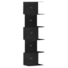 Wall bookcase Opinion Ciatti Ptolomeo Wall 70 design Bruno Rainaldi - Black