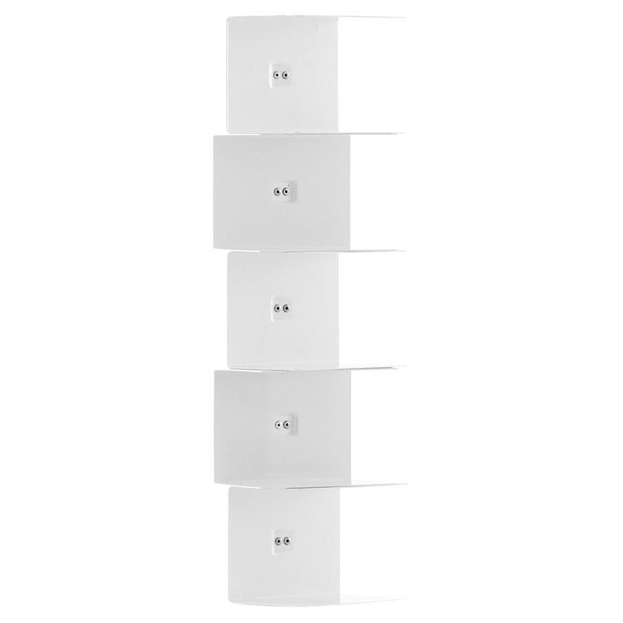 Wall bookcase Opinion Ciatti Ptolomeo Wall 70 design Bruno Rainaldi - White For Sale