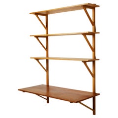 Retro Wall Bookshelf 291 Designed by Børge Mogensen for Fredericia Stolefabrik