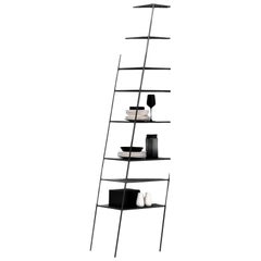 Wall bookshelf Mogg MAMÀ Big – Matte Black Lacquered Metal (RAL 9017)