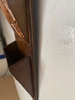 Scatole da parete in Cooper e Wood Francia 1960 Colore marrone