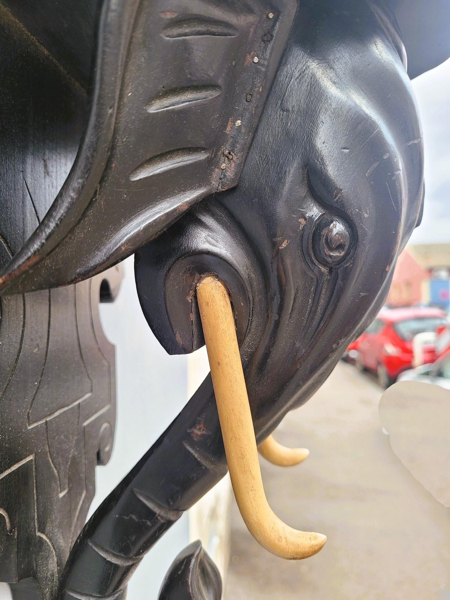 Wall bracket, Carved Wooden Elephant Head, 19th Century For Sale 4