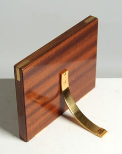 Wall Bracket for Jaeger-LeCoultre Atmos Clock Fontainebleu, Mahogany, Gilt Brass