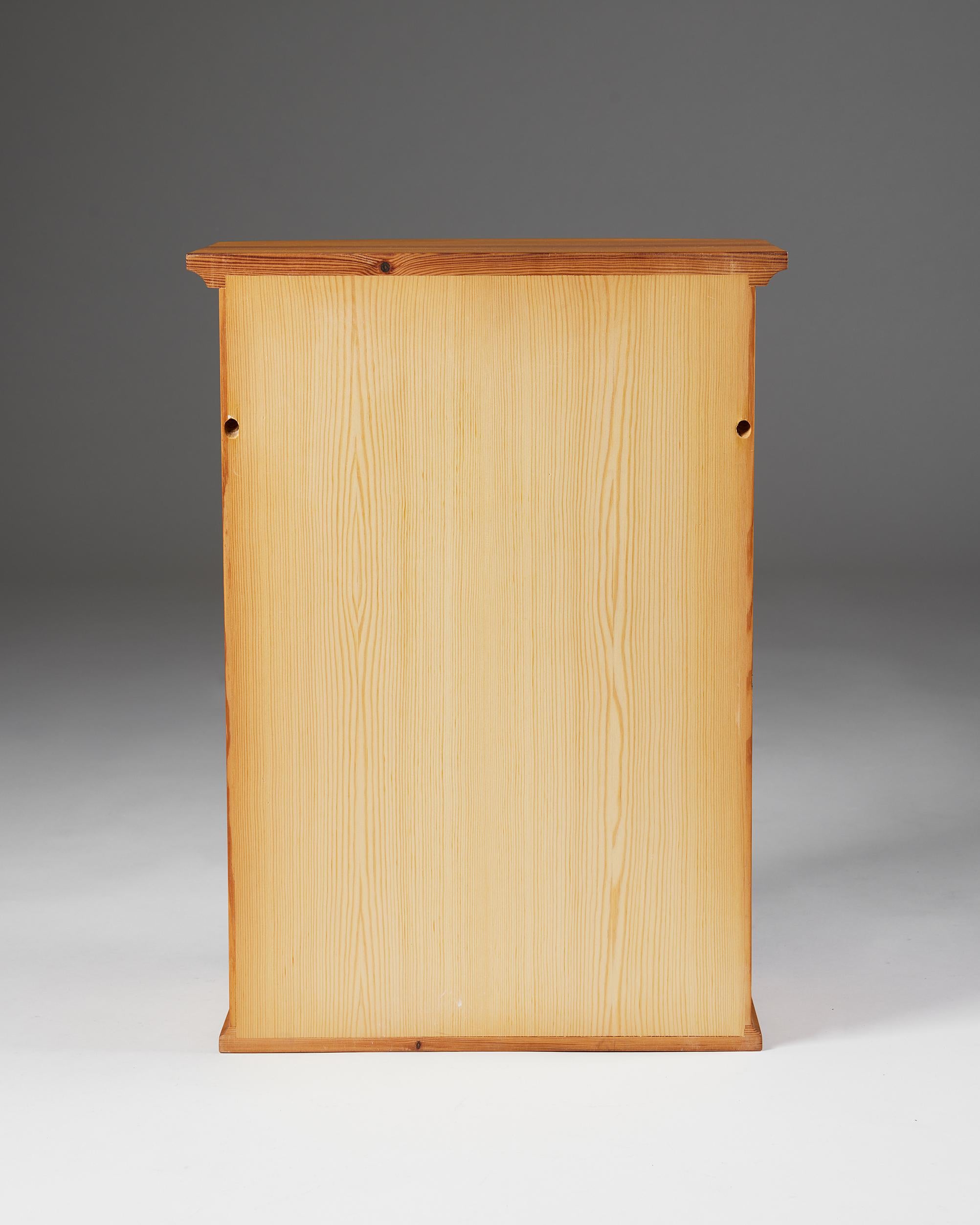 Swedish Wall Cabinet, Anonymous, Sweden, 1960s, Pine For Sale