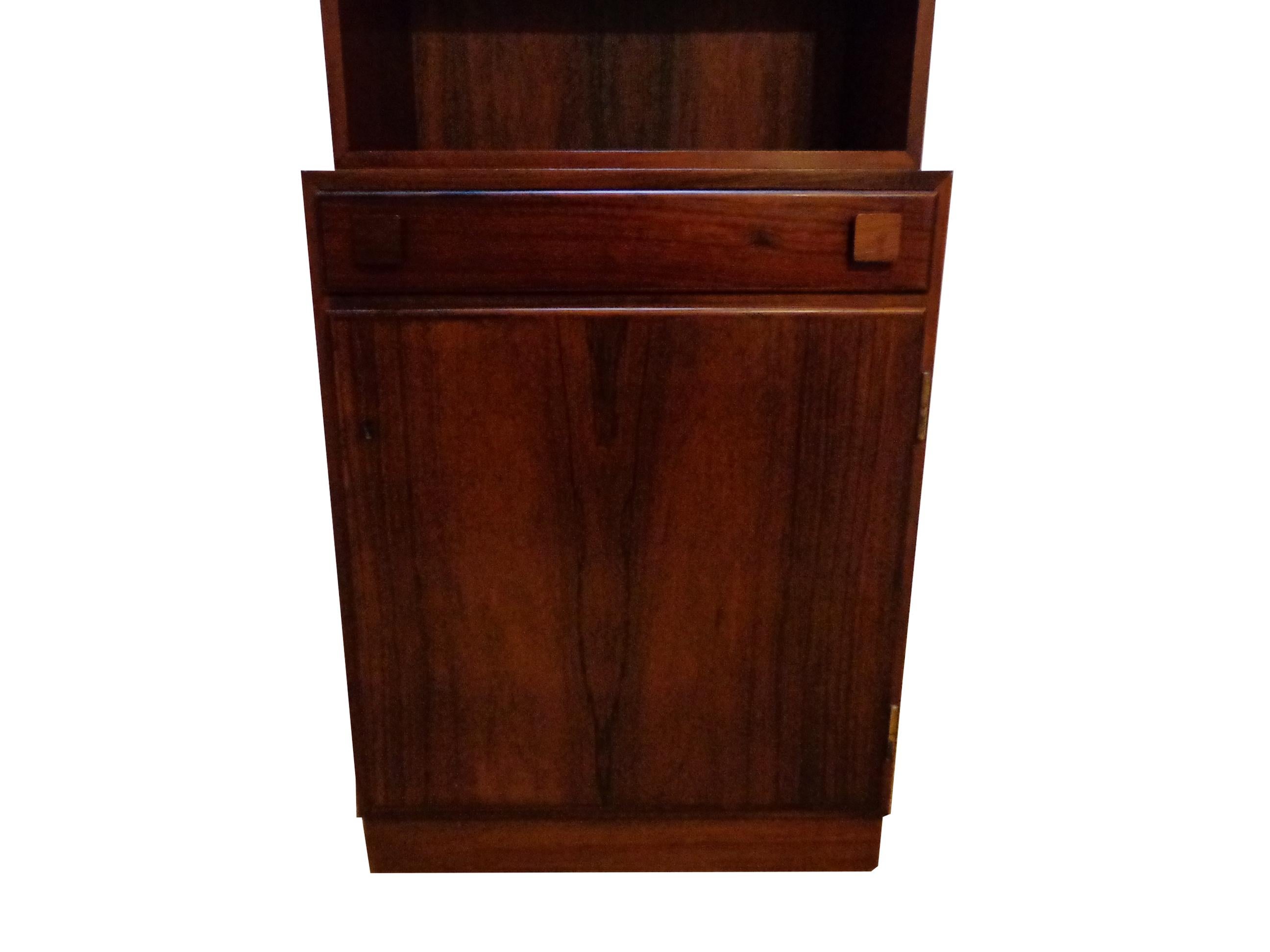 Danish Wall Cabinet of Rosewood Designed by Takashi Okamura and Erik Marquardsen, 1960s For Sale
