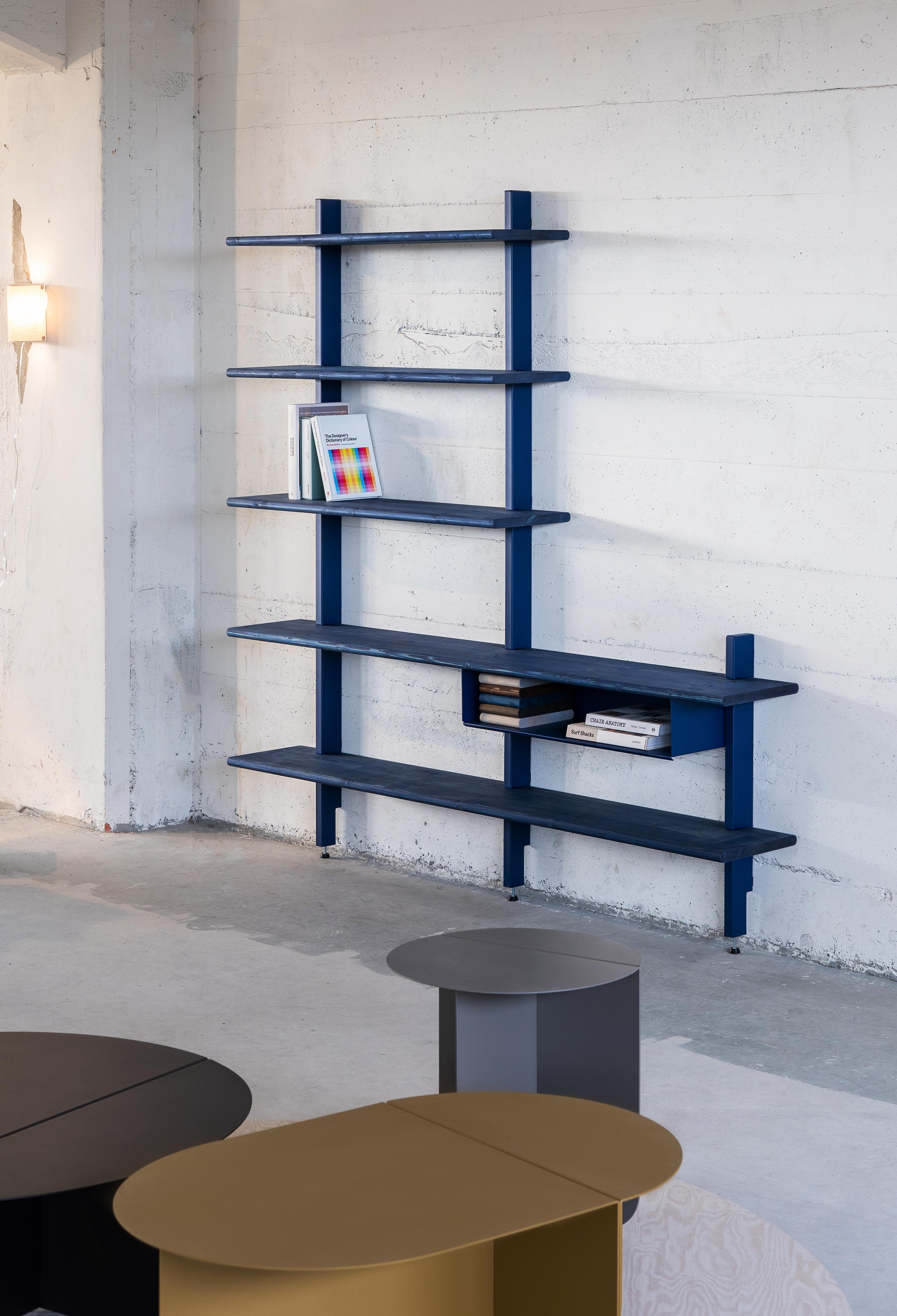 Contemporary Wall Cabinet Pine, a Modern Customisable Shelve System by Bas Vellekoop For Sale
