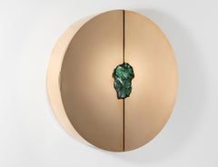 Wall Cabinet with Original Malachite Stone, Pierre De Valck