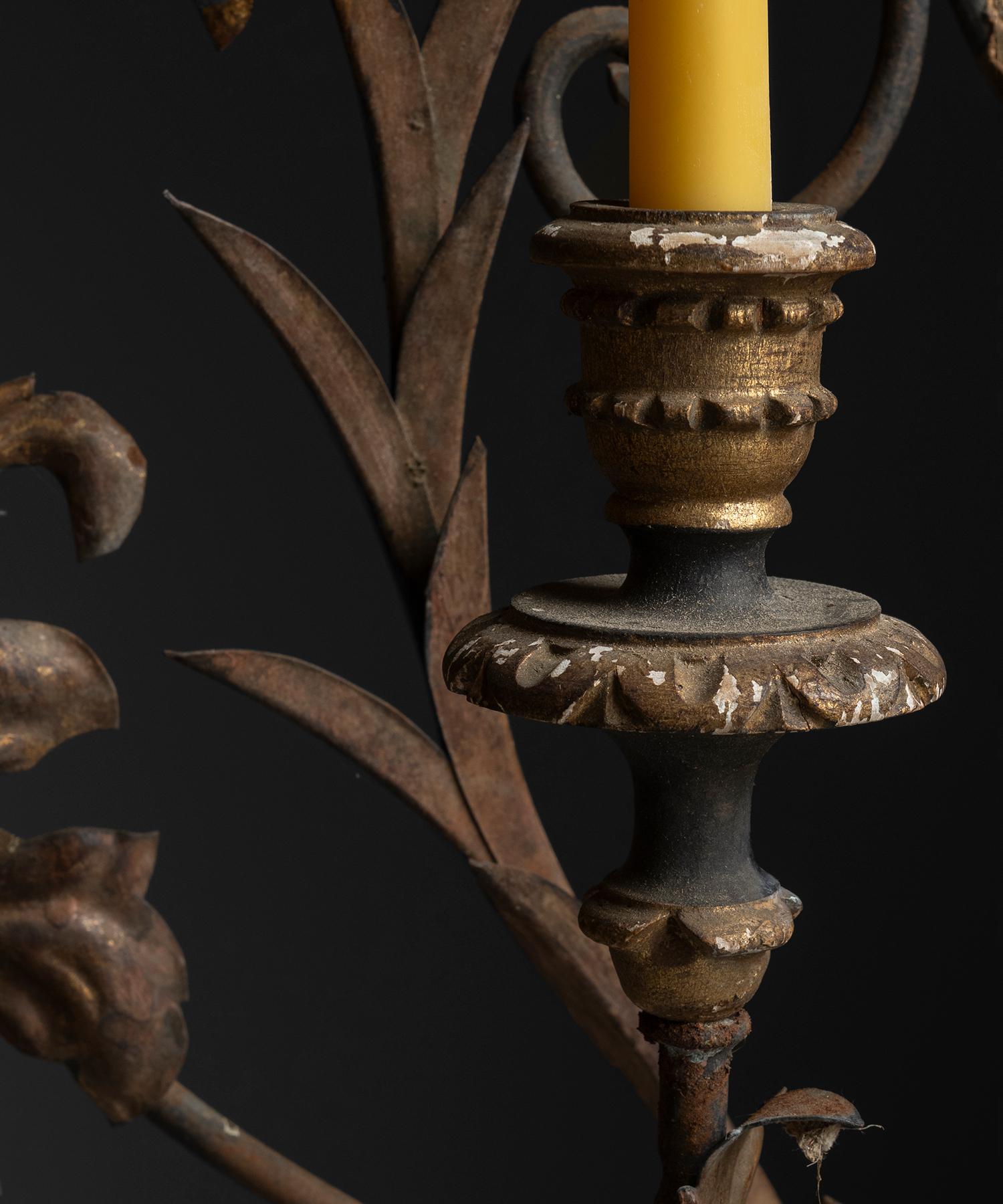 Candelabro de pared, Italia, 1930 en Bueno estado para la venta en Culver City, CA