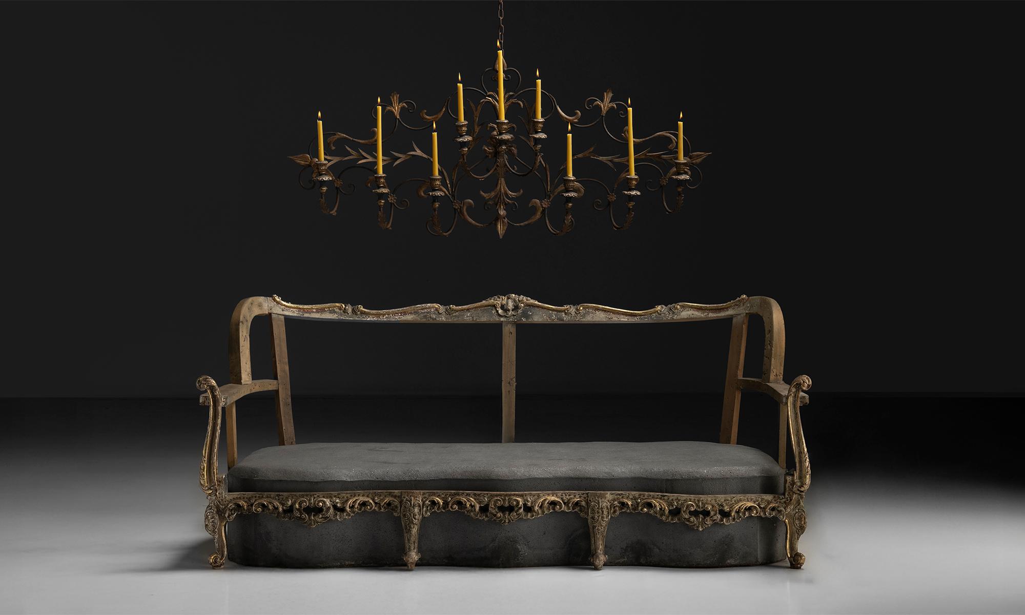Candelabro de pared, Italia, 1930 Hierro en venta