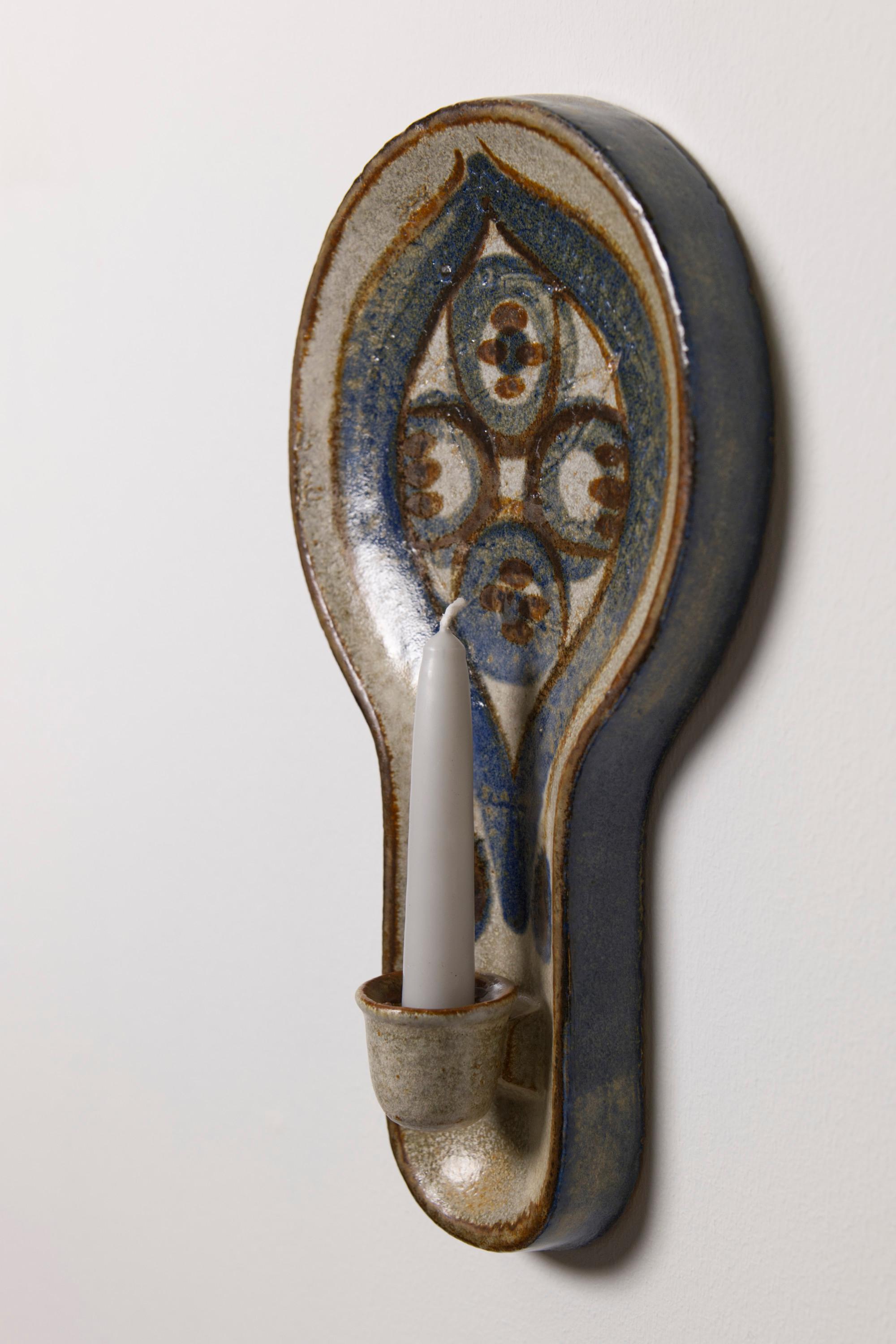 Candelabro de pared de Noomi Backhausen para Søholm Stentøj, años 60 Danés en venta