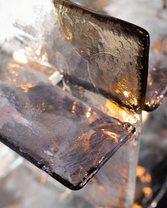 Applique et plafonnier, Carlo Nason, LP269 Purple & Bruin, AV Mazzega, Italie, années 1970