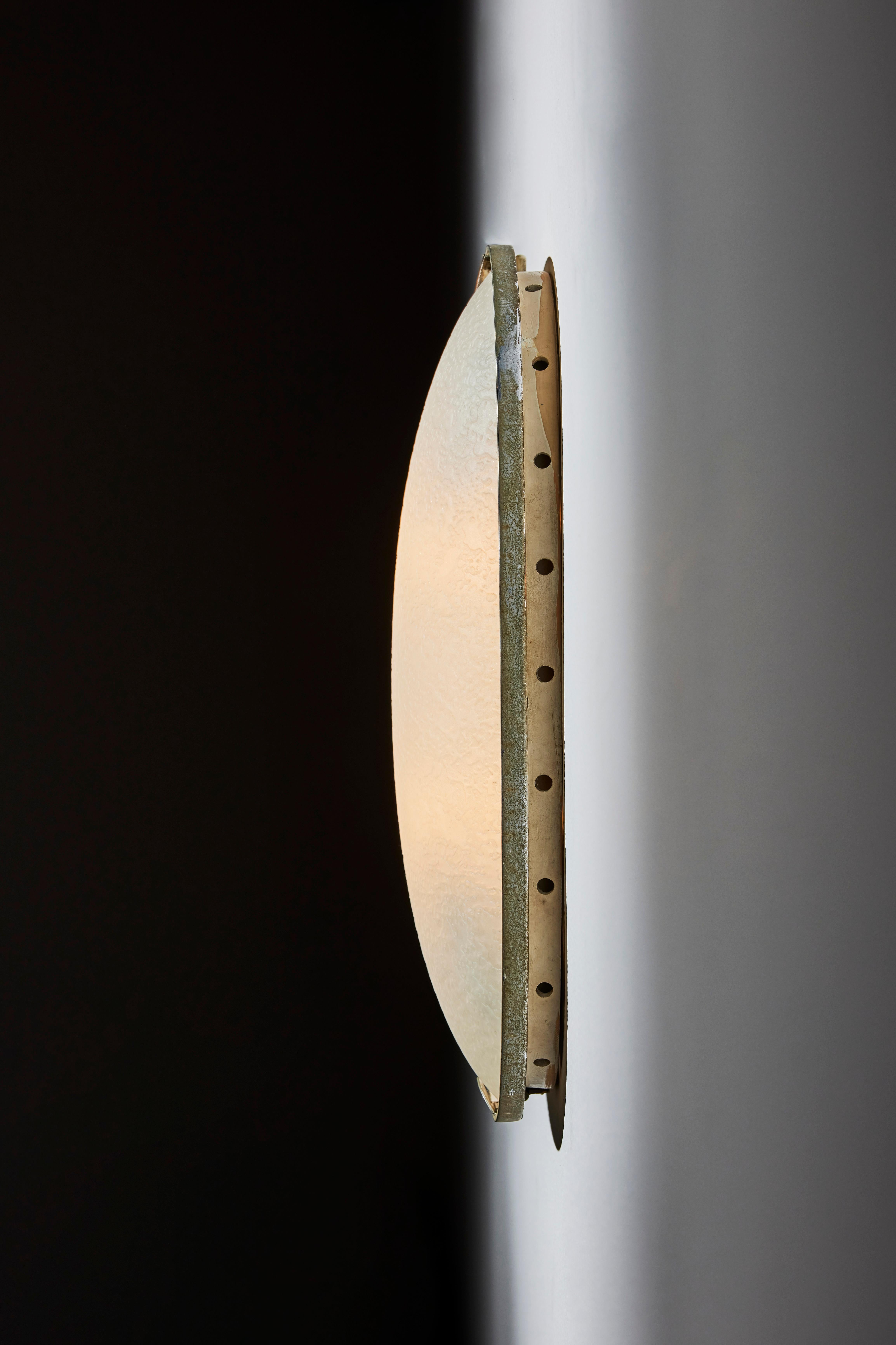 Glass Wall/Ceiling Light by Fontana Arte