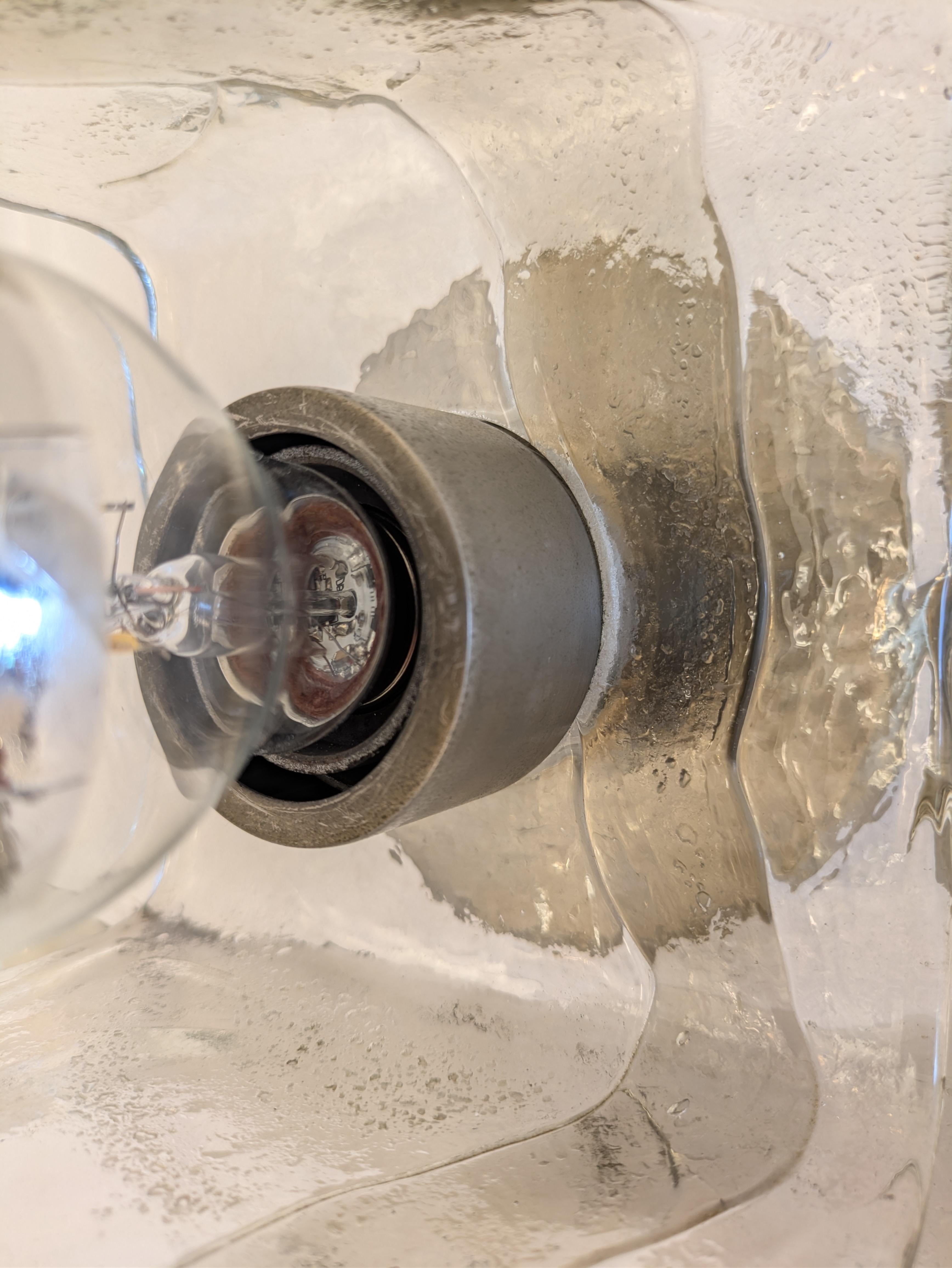 Wall - ceiling Murano light by Kalmar Lighting, design byCarlo Nason Murano 1970 For Sale 8