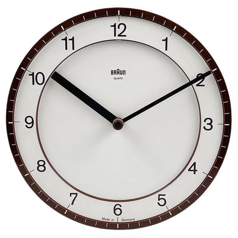 Wall Clock 4861 Designed by Dietrich Lubs for Braun, 1982 For Sale at