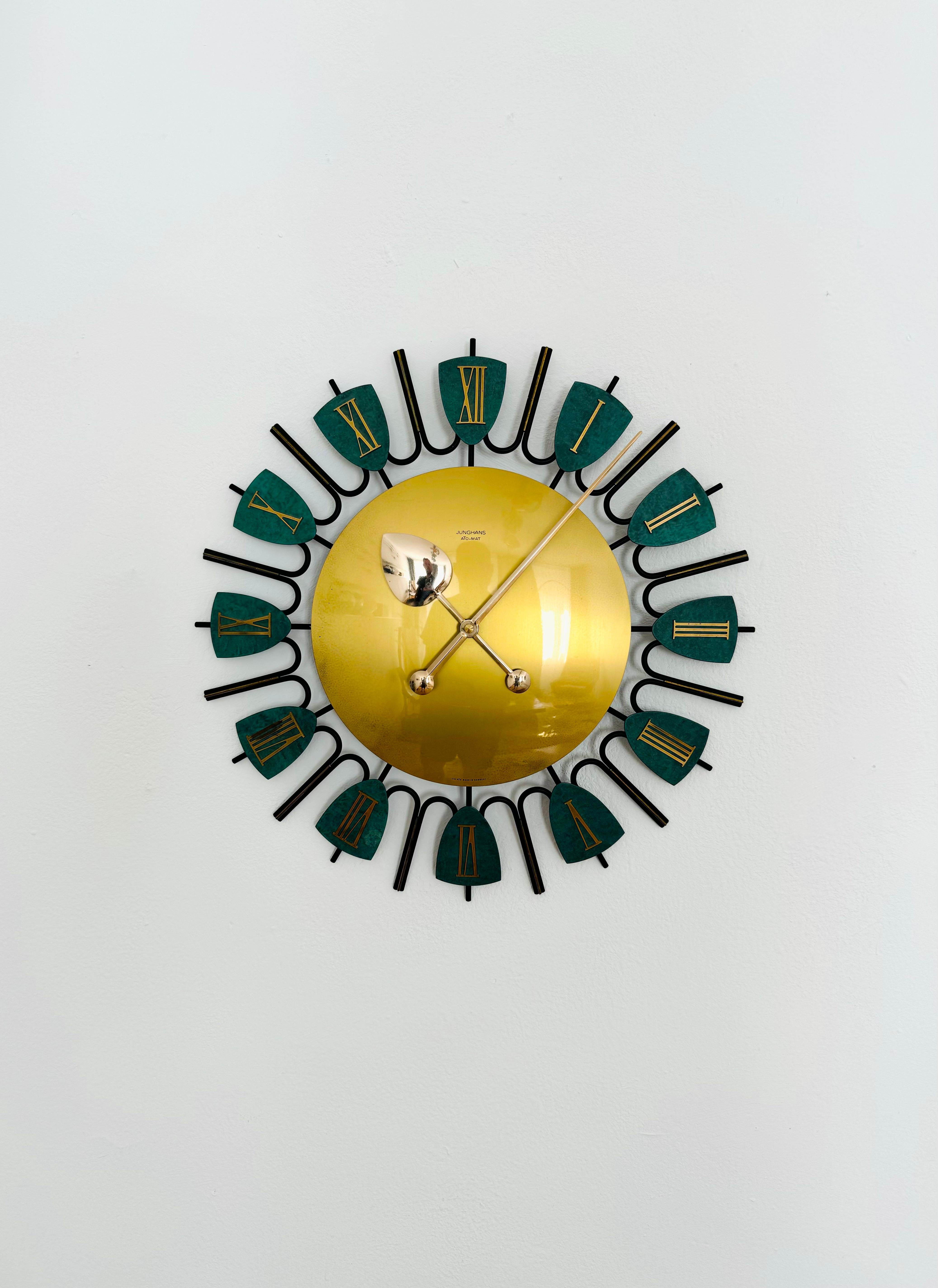 Mid-Century Modern Wall Clock by Junghans