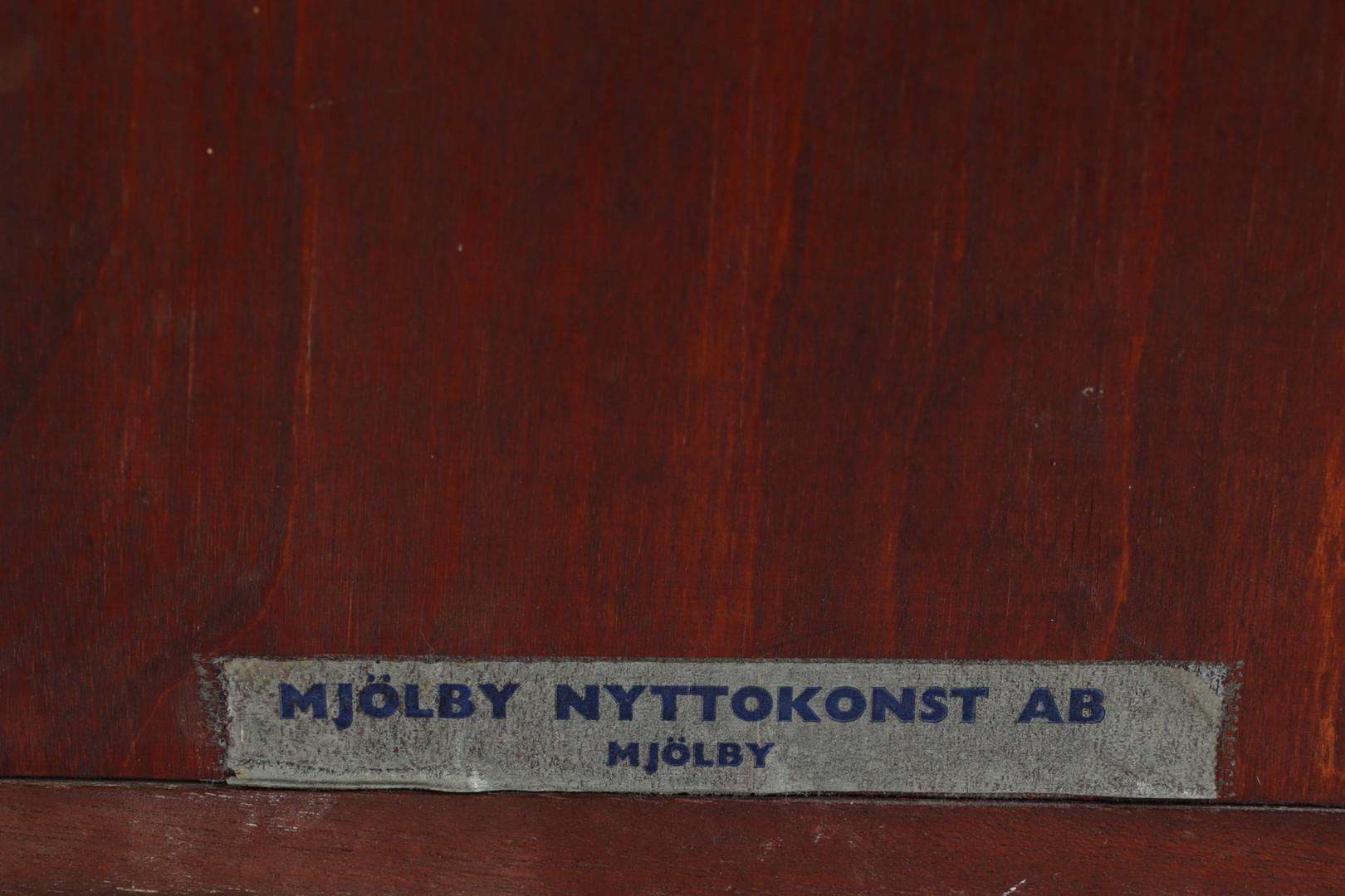 Wall Clock by Mjolby Intarsia from the Late 1930s 10