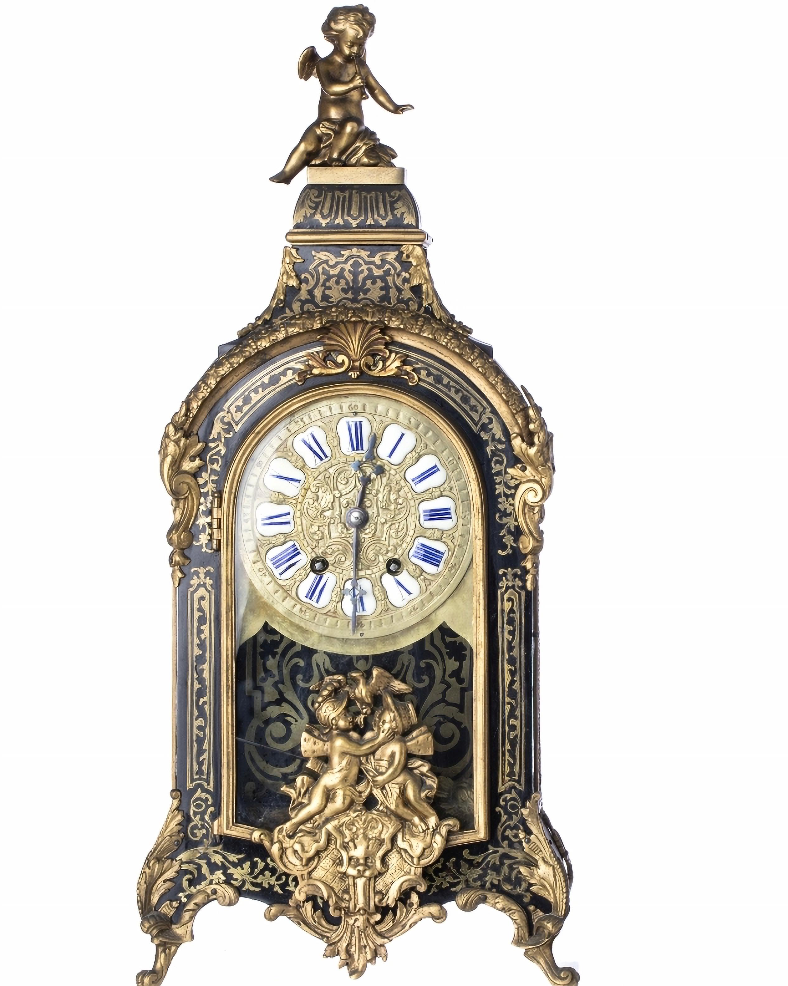 Wall Clock Century French, Napoleon III, 19th Century In Good Condition In Madrid, ES