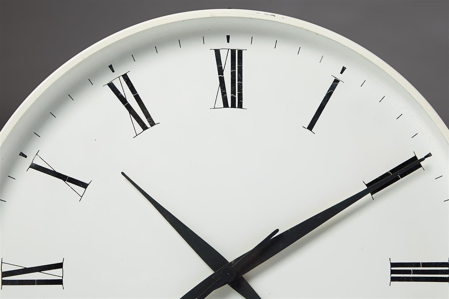 Scandinavian Modern Wall Clock, Designed by Henning Koppel for Louis Poulsen, Denmark, 1950s