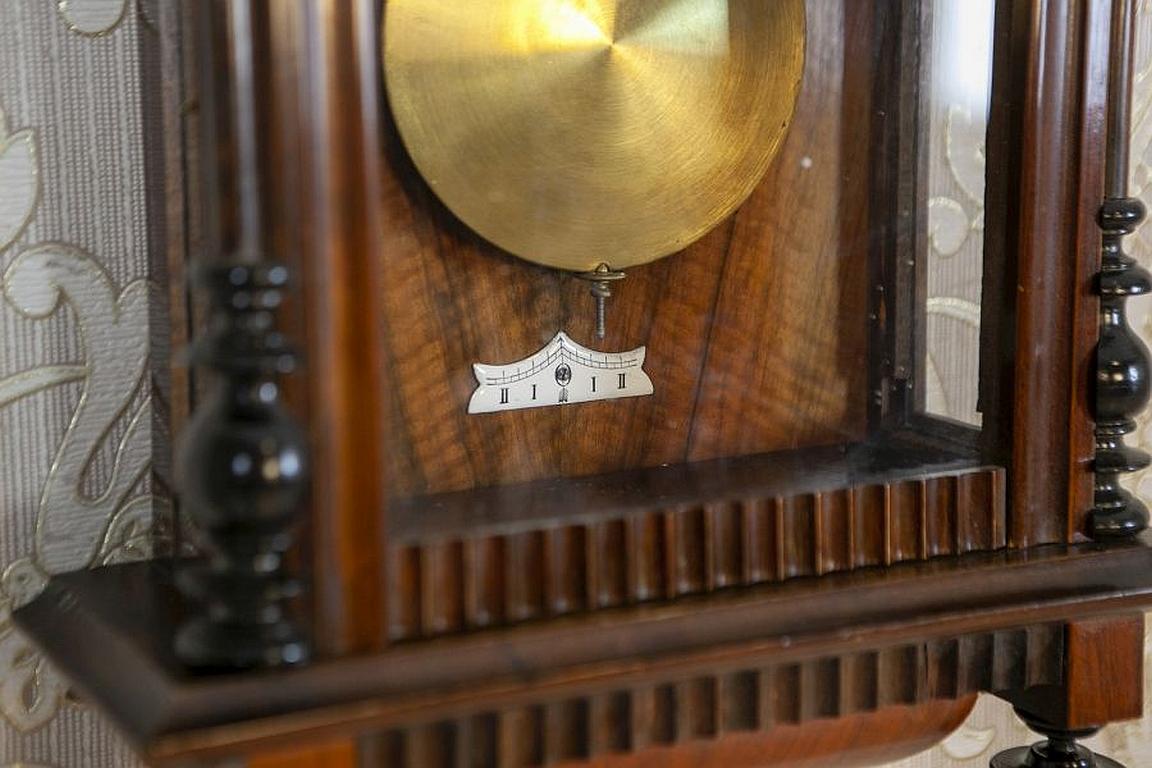 Wall Clock from the Late 19th Century in Walnut Case 6