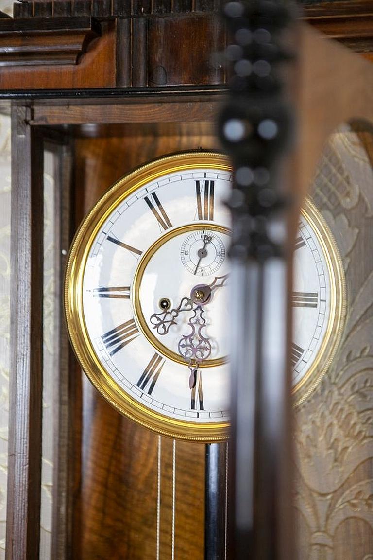 Wall Clock from the Late 19th Century in Walnut Case 2