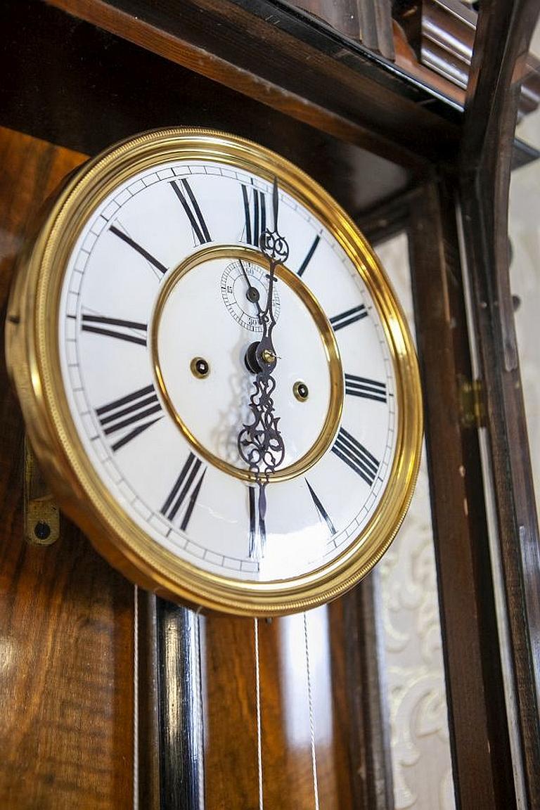 Wall Clock from the Late 19th Century in Walnut Case 3