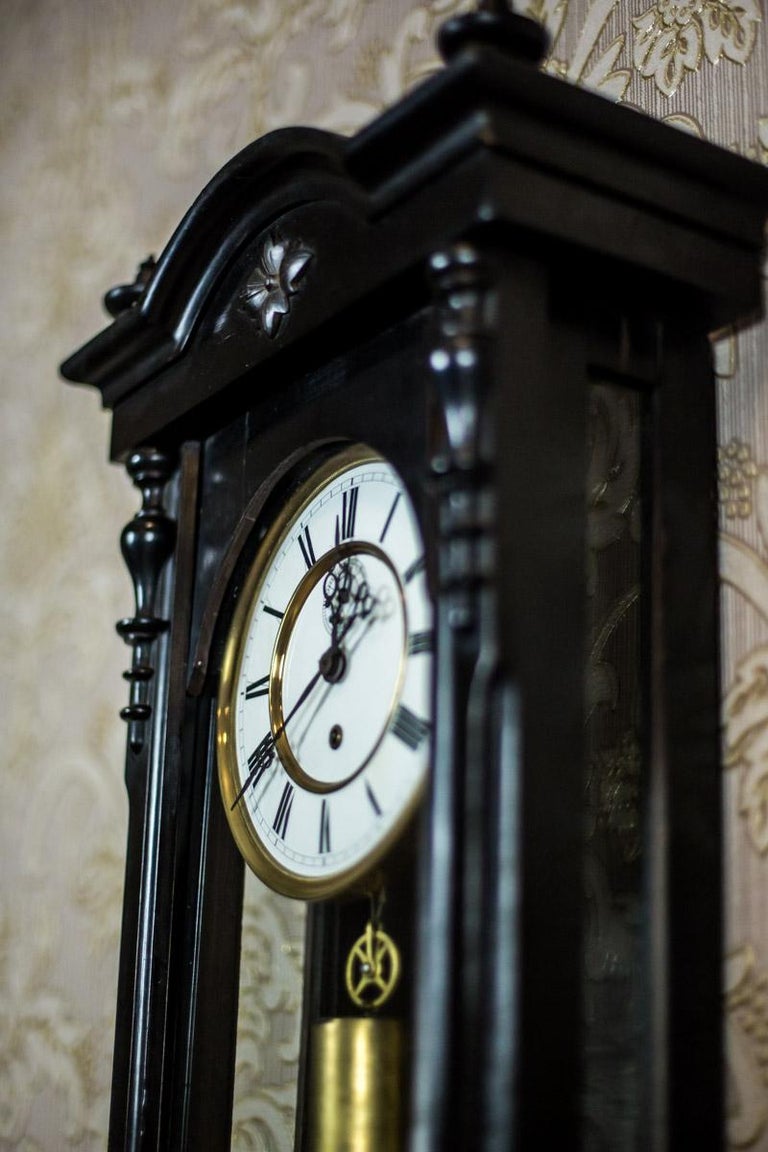 Wall Clock in a Wooden Case, circa 1880 at 1stDibs